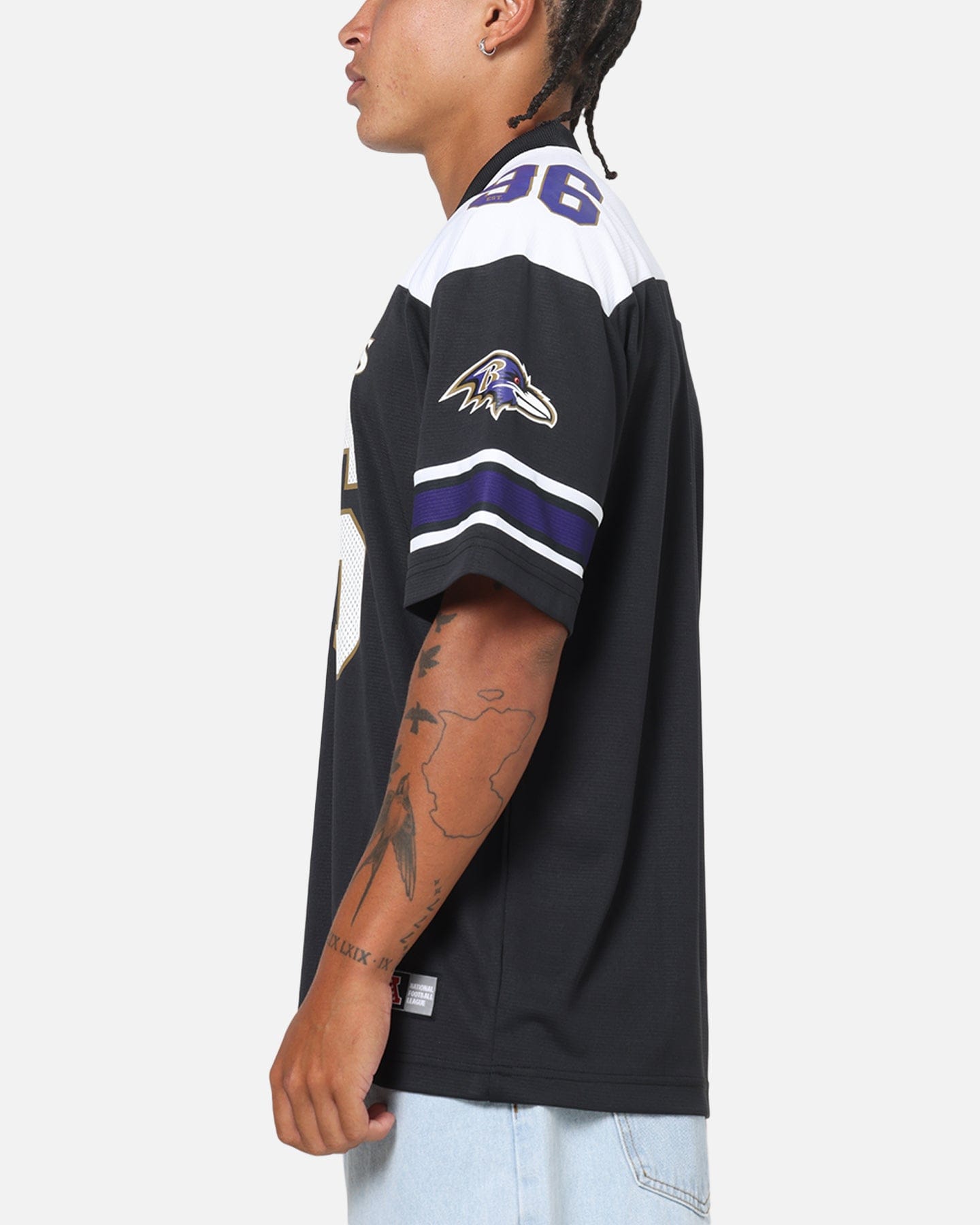 Majestic Athletic Baltimore Ravens Glenver Mesh Oversized T - Shirt Black