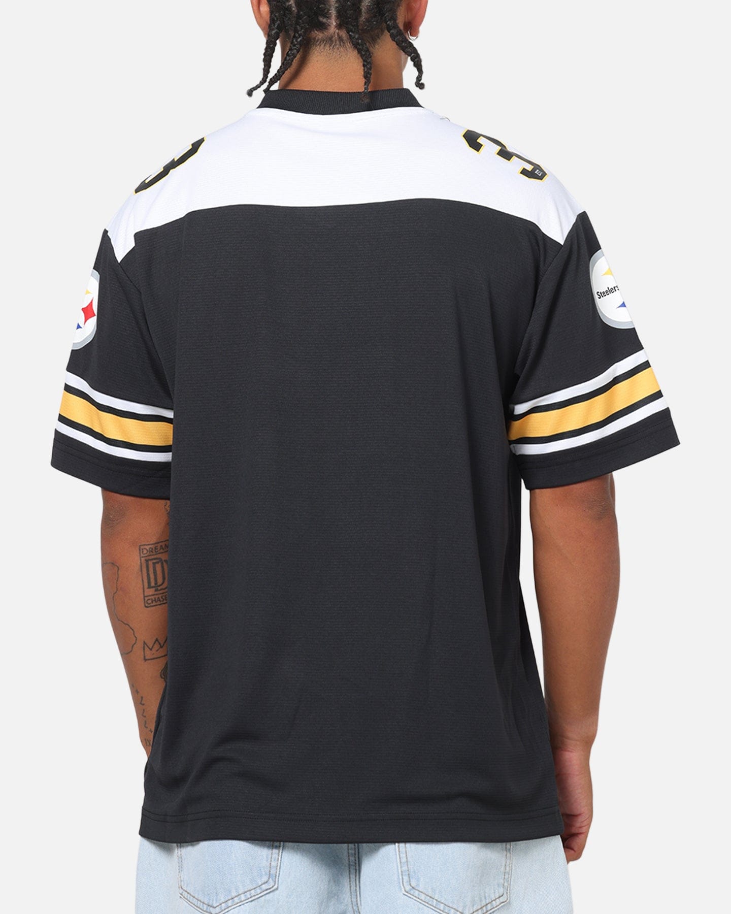 Majestic Athletic Pittsburgh Steelers Glenver Mesh Oversized T - Shirt Black