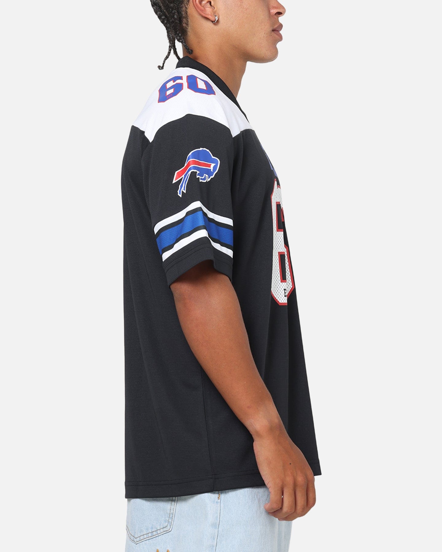 Majestic Athletic Buffalo Bills Glenver Mesh Oversized T - Shirt Black