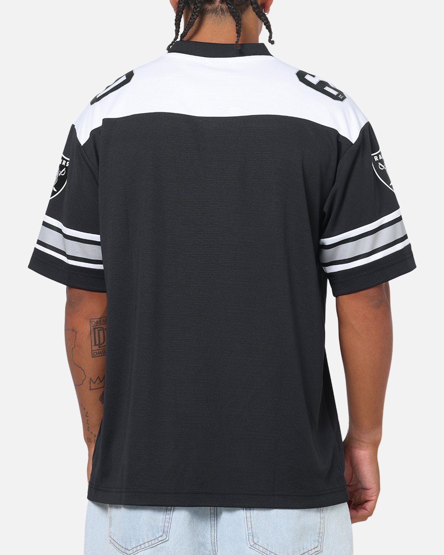 Majestic Athletic Las Vegas Raiders Glenver Mesh Oversized T - Shirt Black