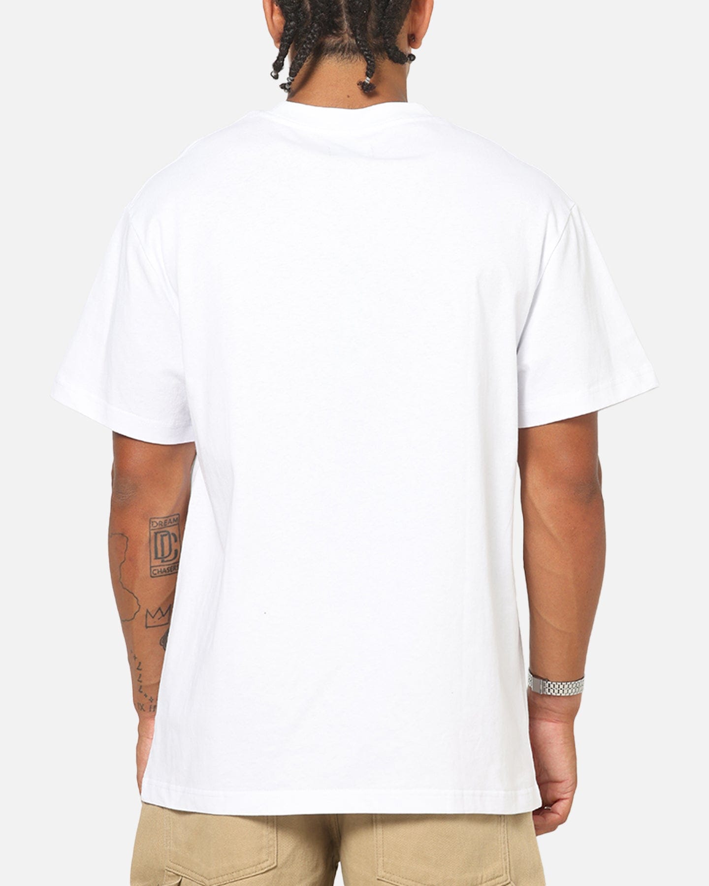 Von Dutch Distressed Embroidered Patch T - Shirt White