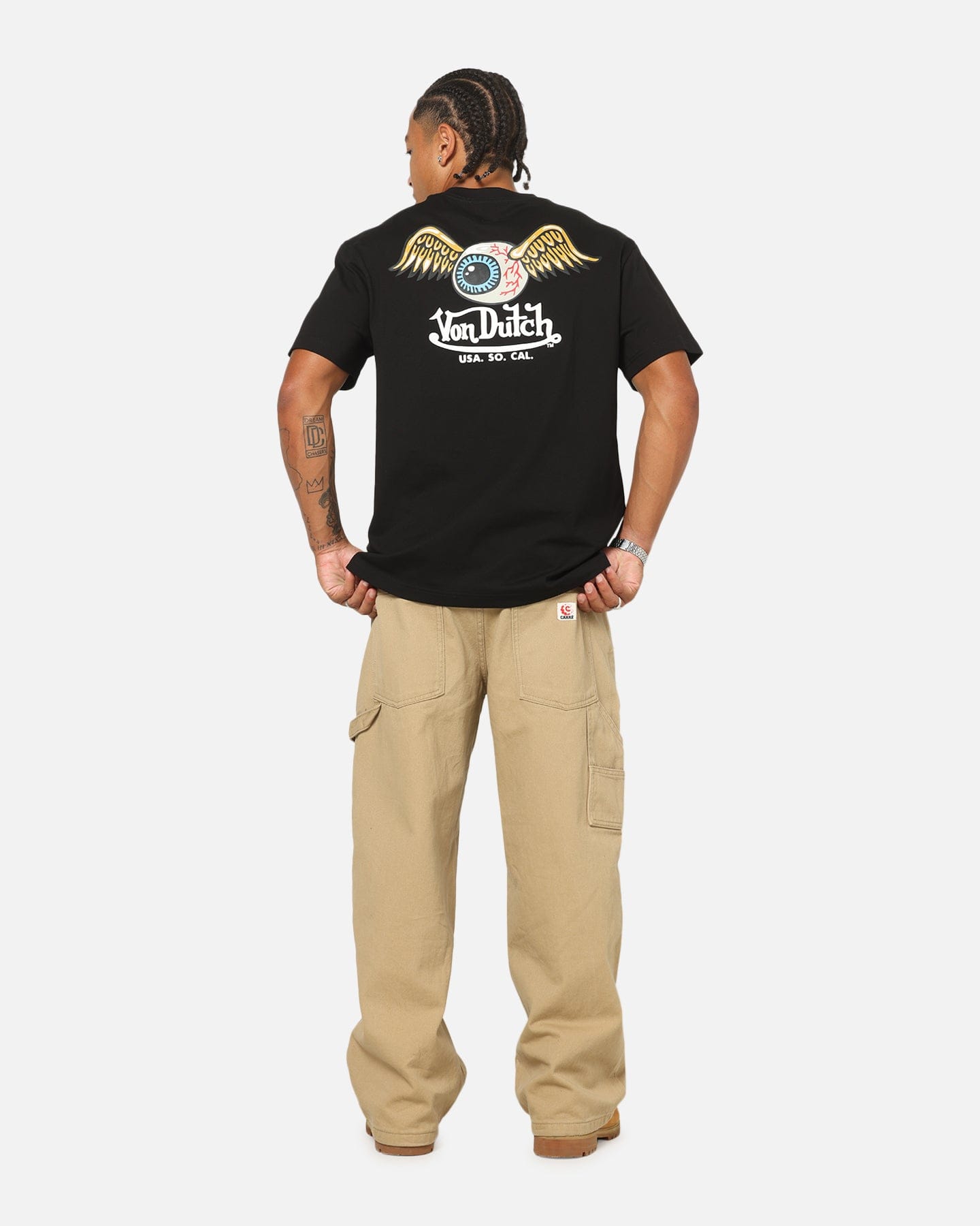 Von Dutch Flying Eyeball T - Shirt Black