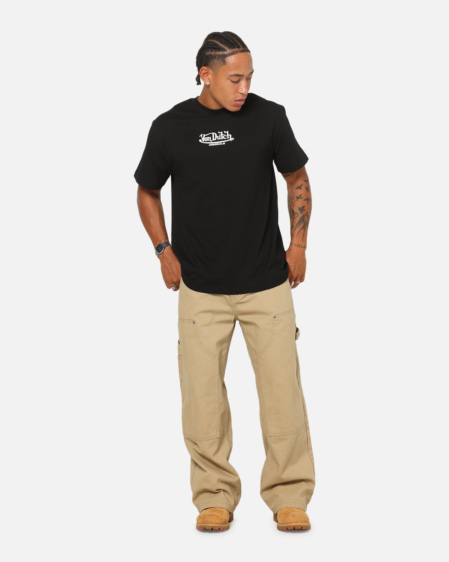 Von Dutch Flying Eyeball T - Shirt Black