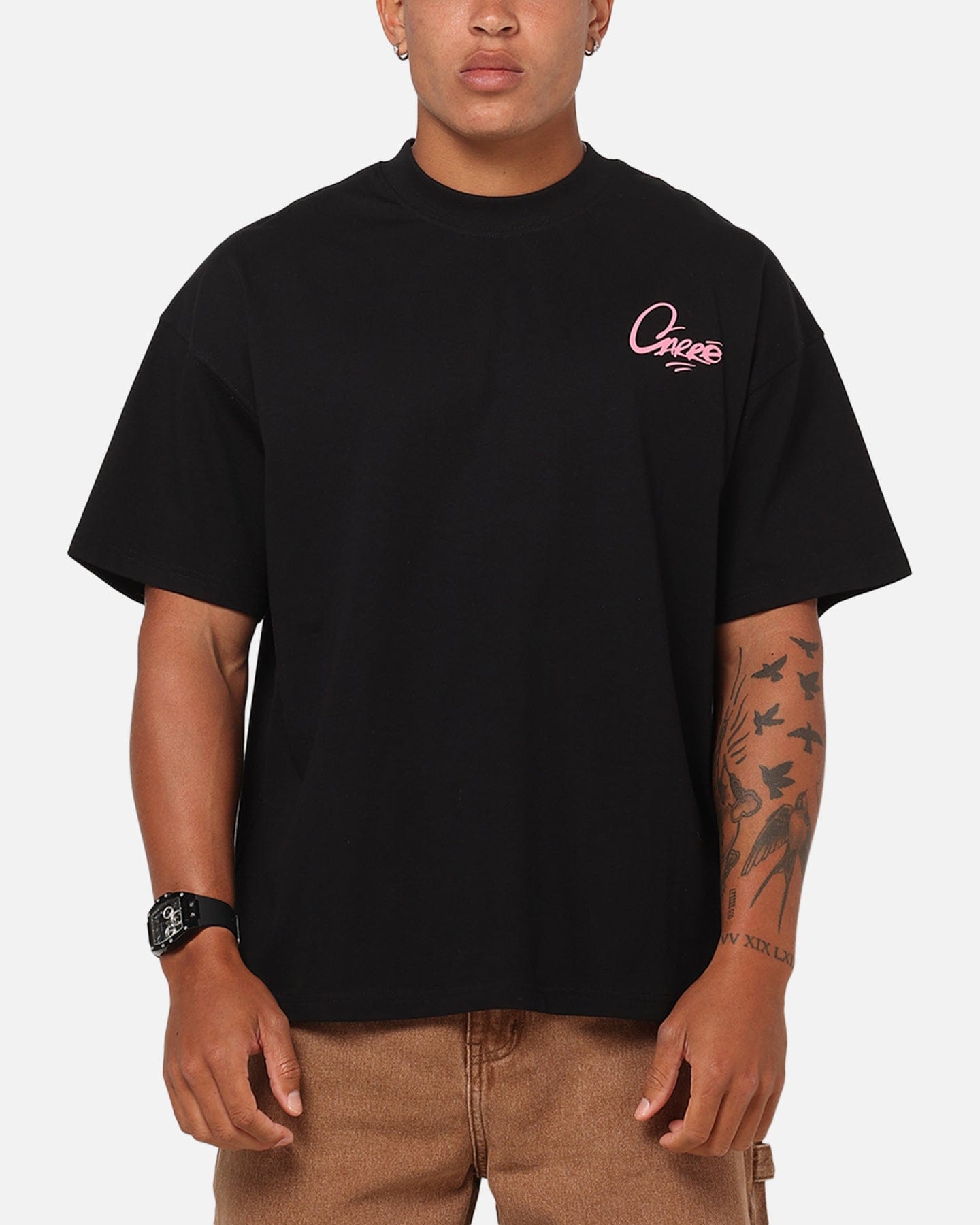 Carre Graffiti T - Shirt Black/Pink