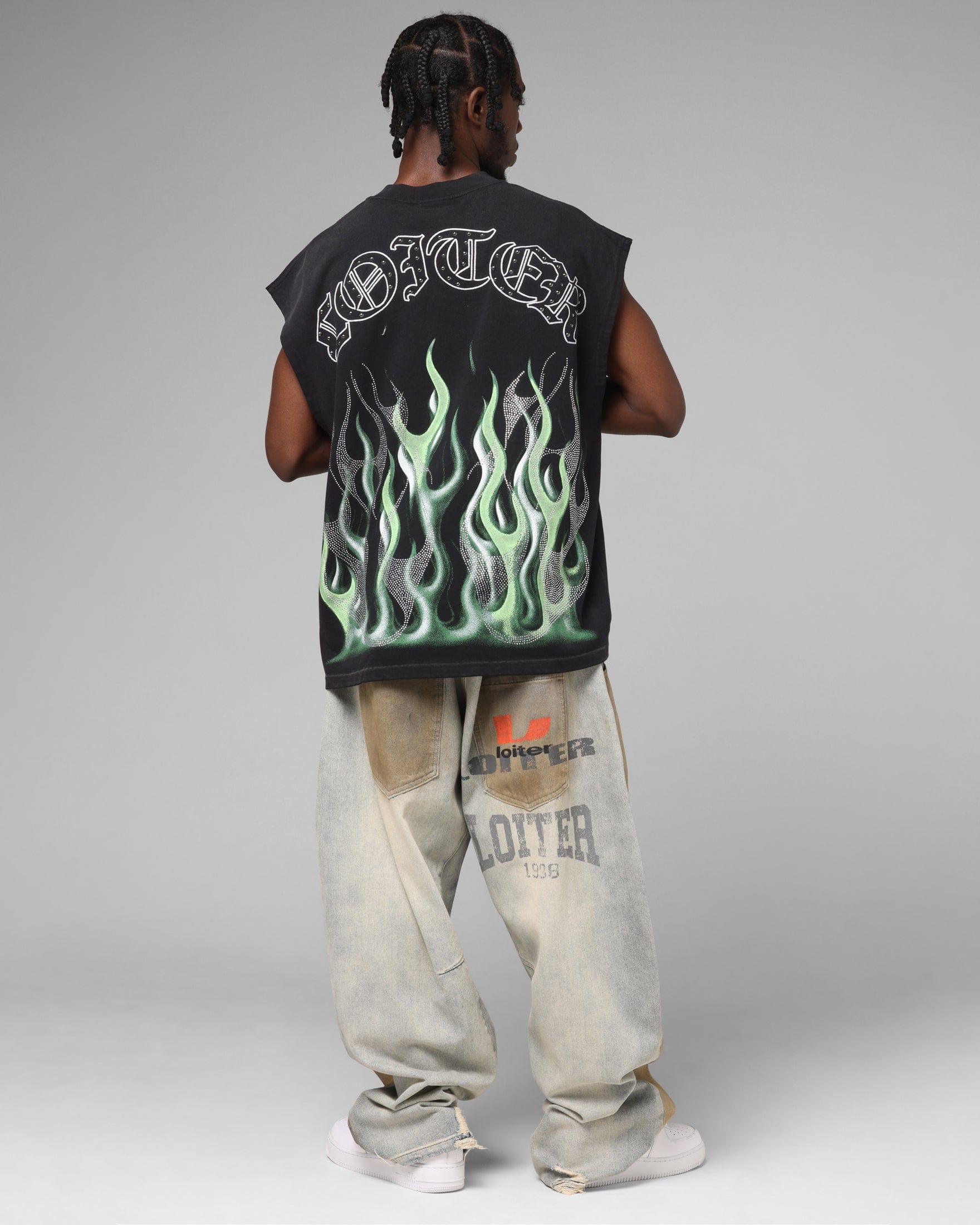 Loiter Inferno Muscle T - Shirt Black