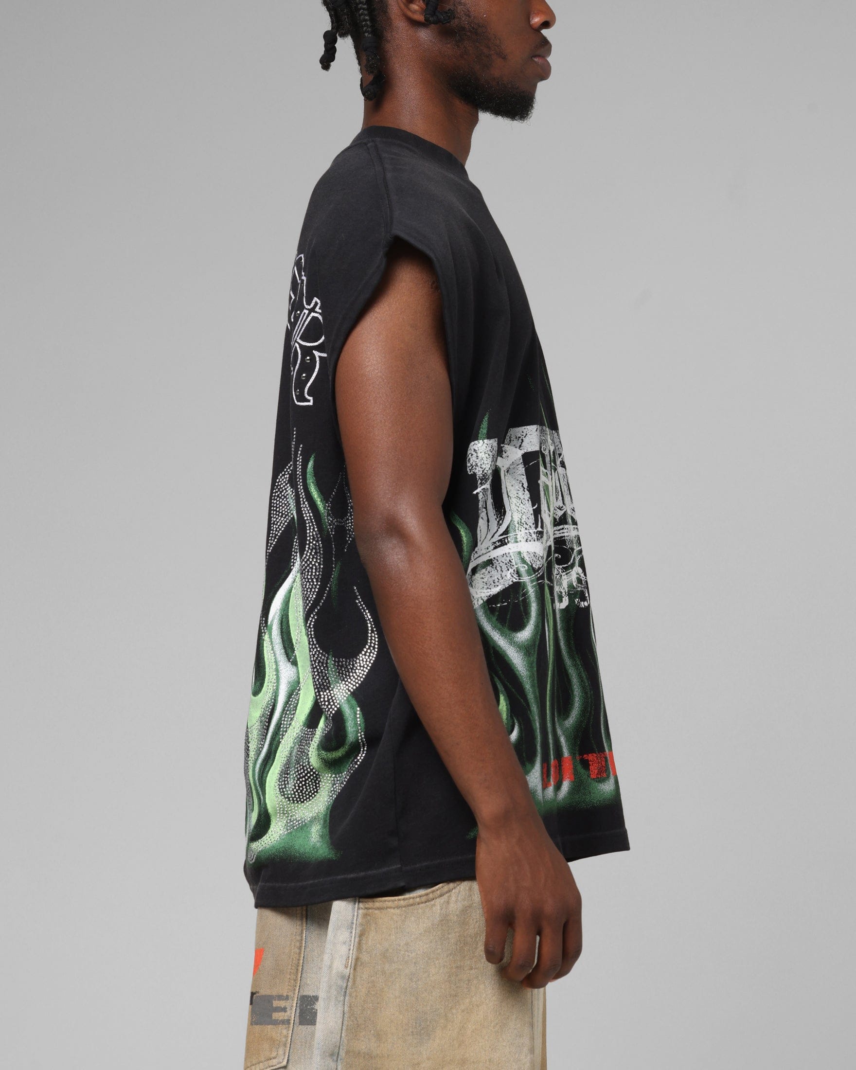 Loiter Inferno Muscle T - Shirt Black