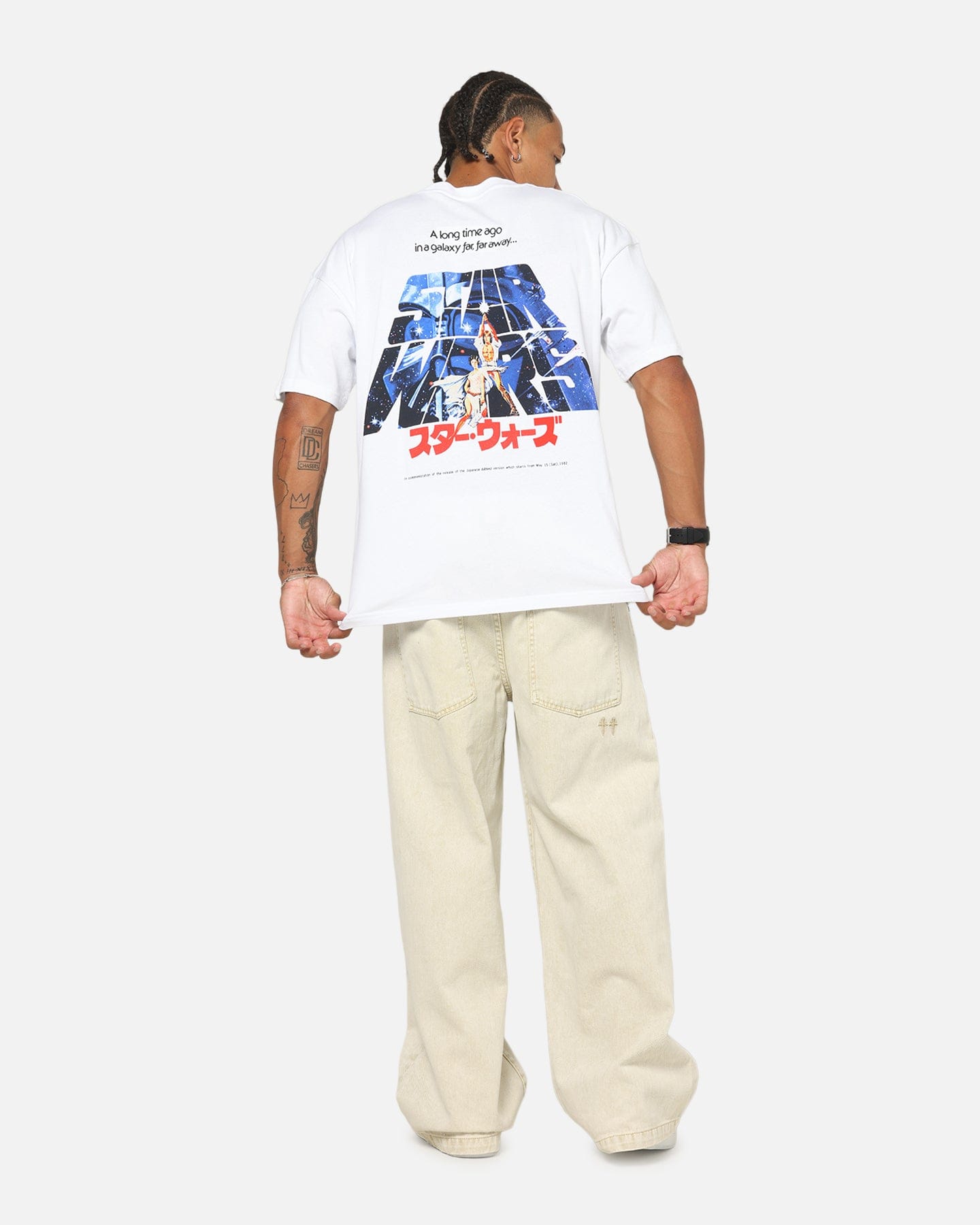 73studio Star Wars '77 A New Hope Vintage T - Shirt White