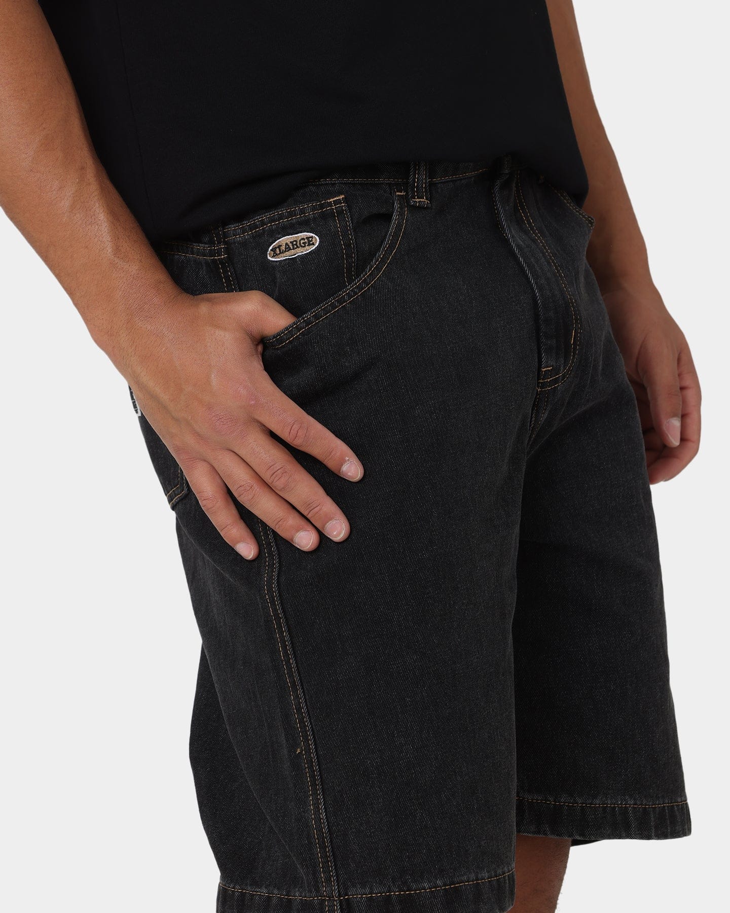 X - Large Bull Denim 91 Shorts Washed Black
