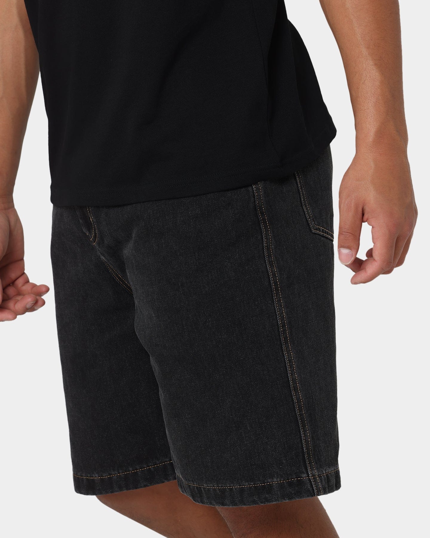X - Large Bull Denim 91 Shorts Washed Black