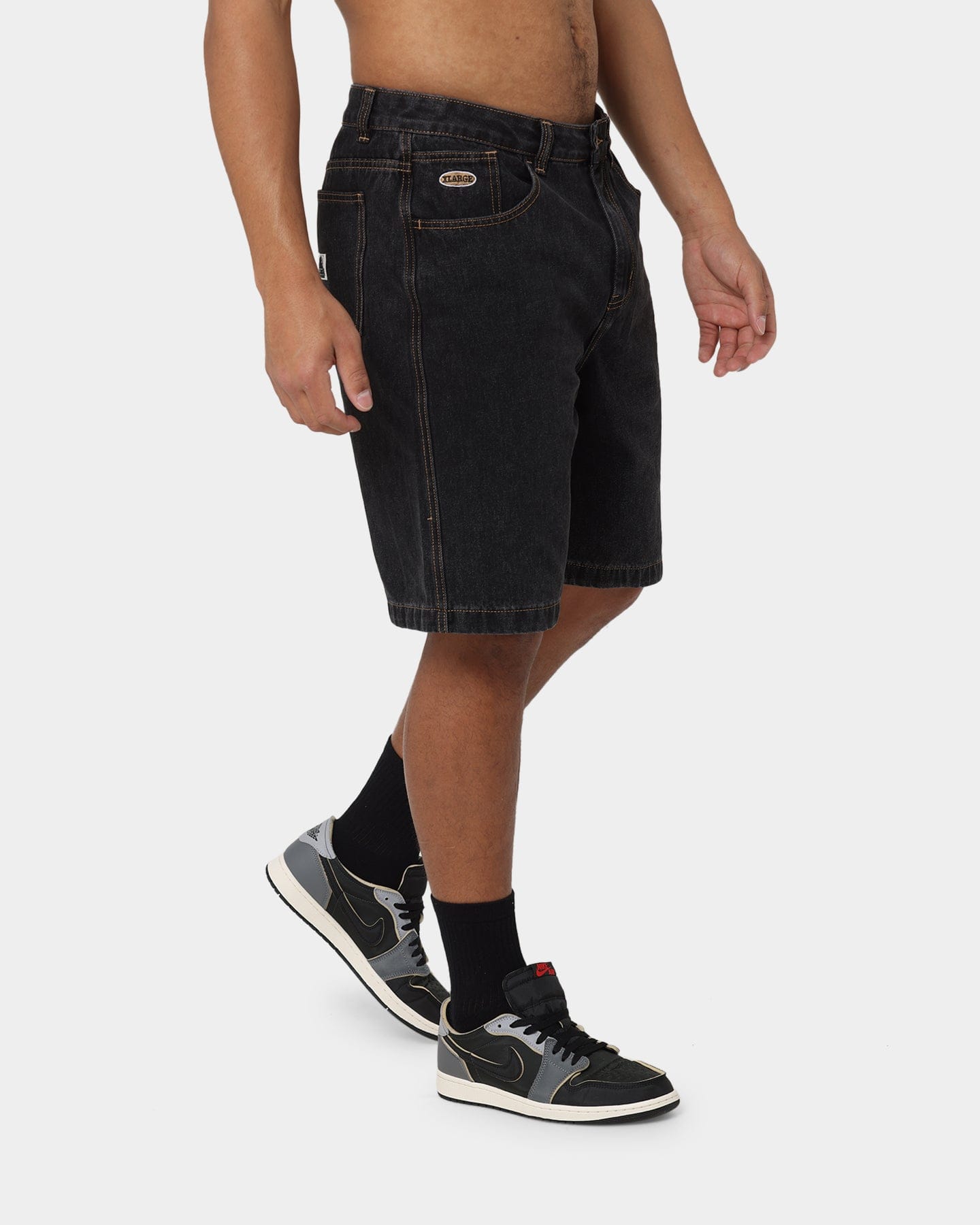 X - Large Bull Denim 91 Shorts Washed Black