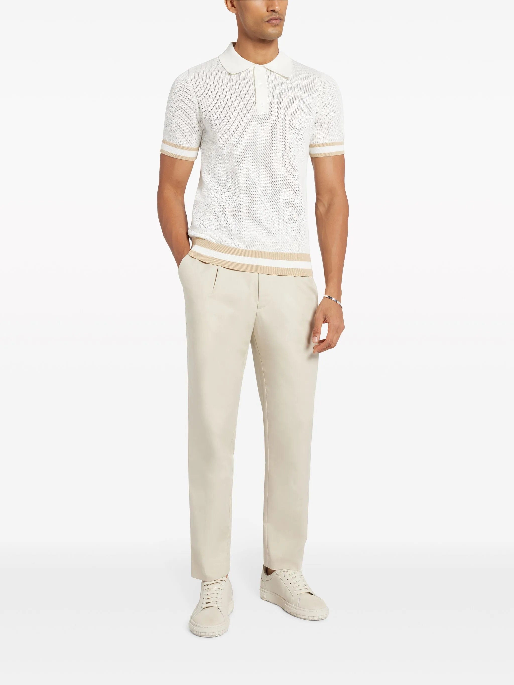 CHÉ open - knit cotton polo shirt