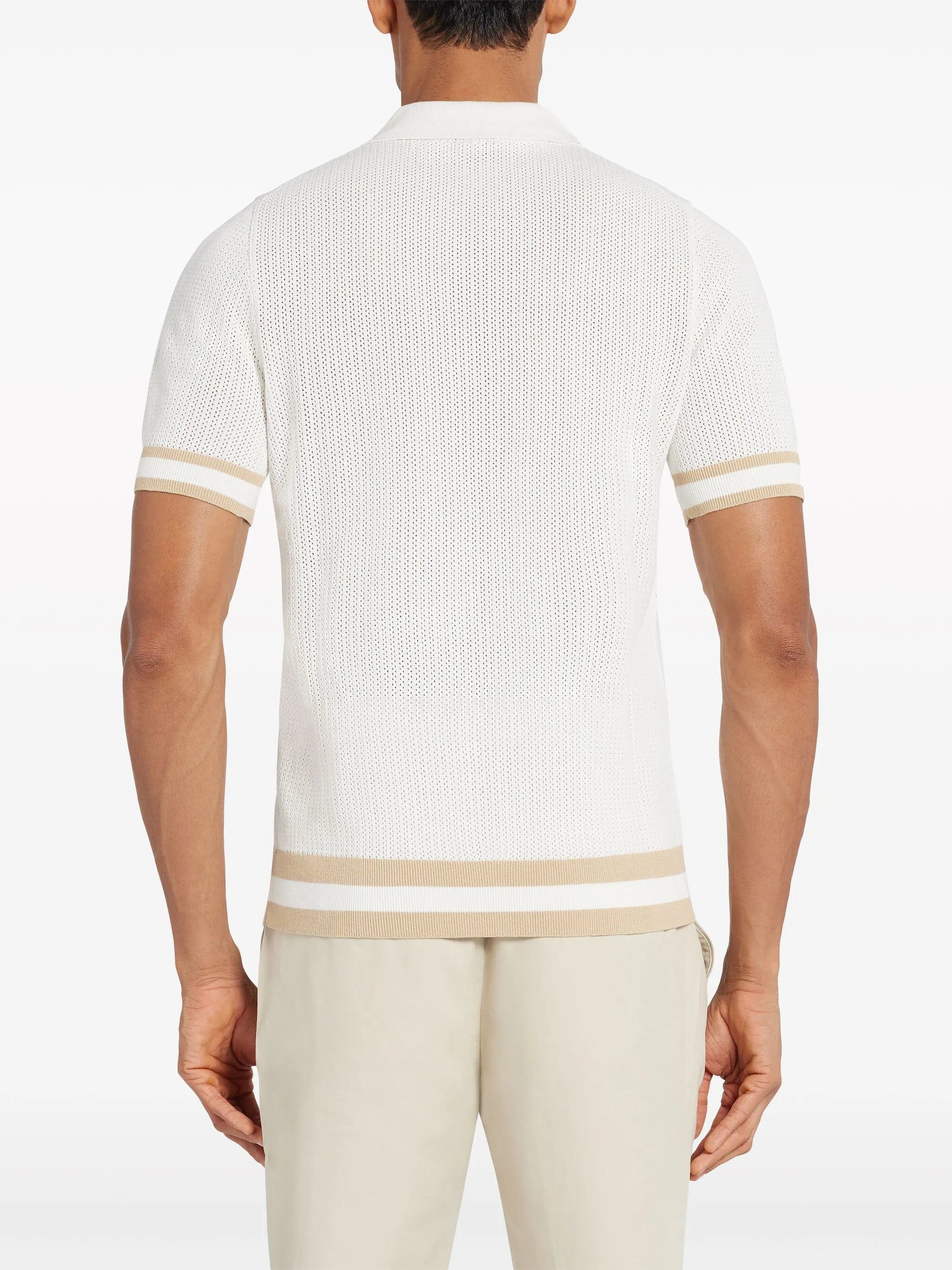 CHÉ open - knit cotton polo shirt