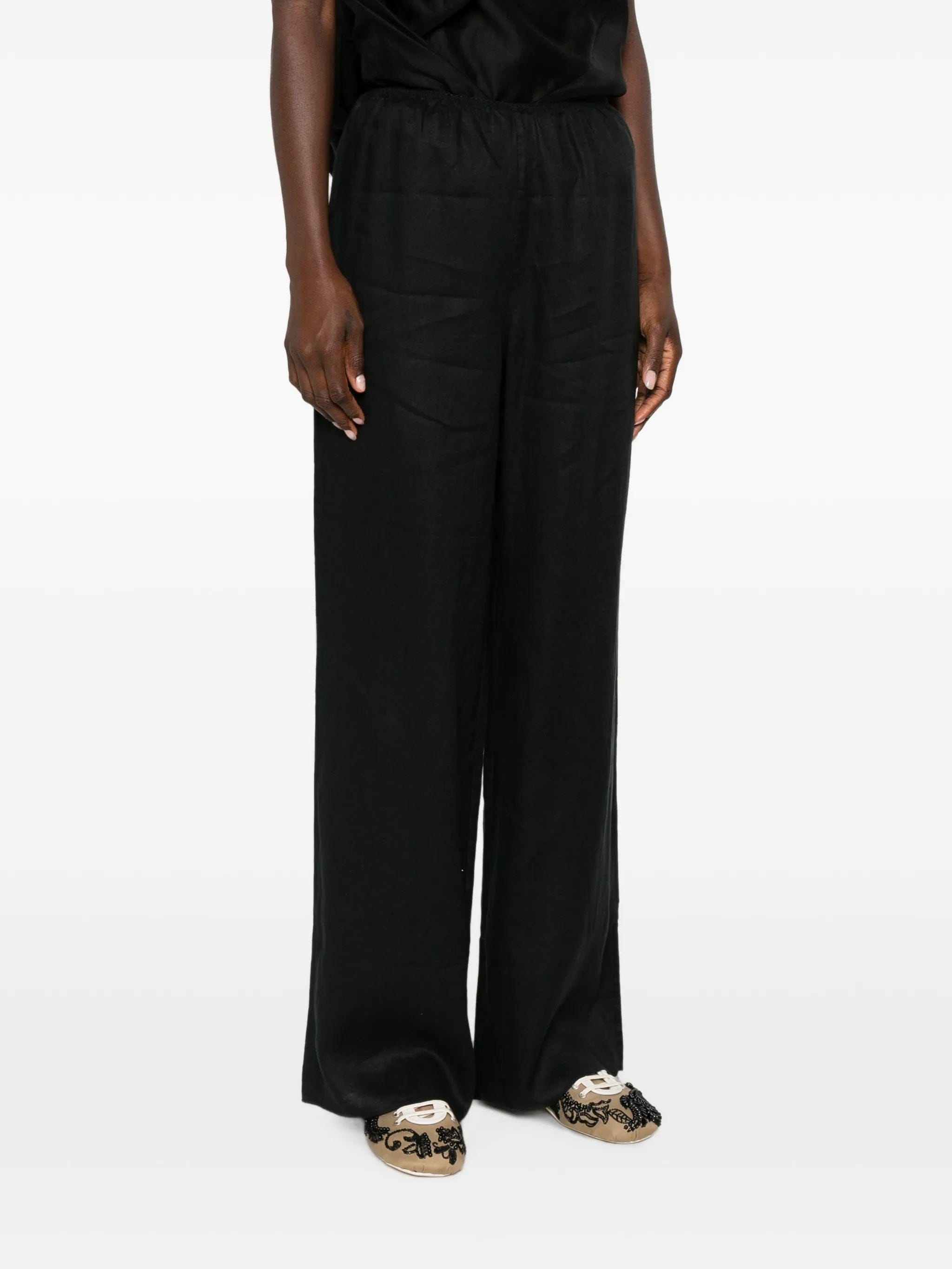 DÔEN Lavon wide - leg linen trousers