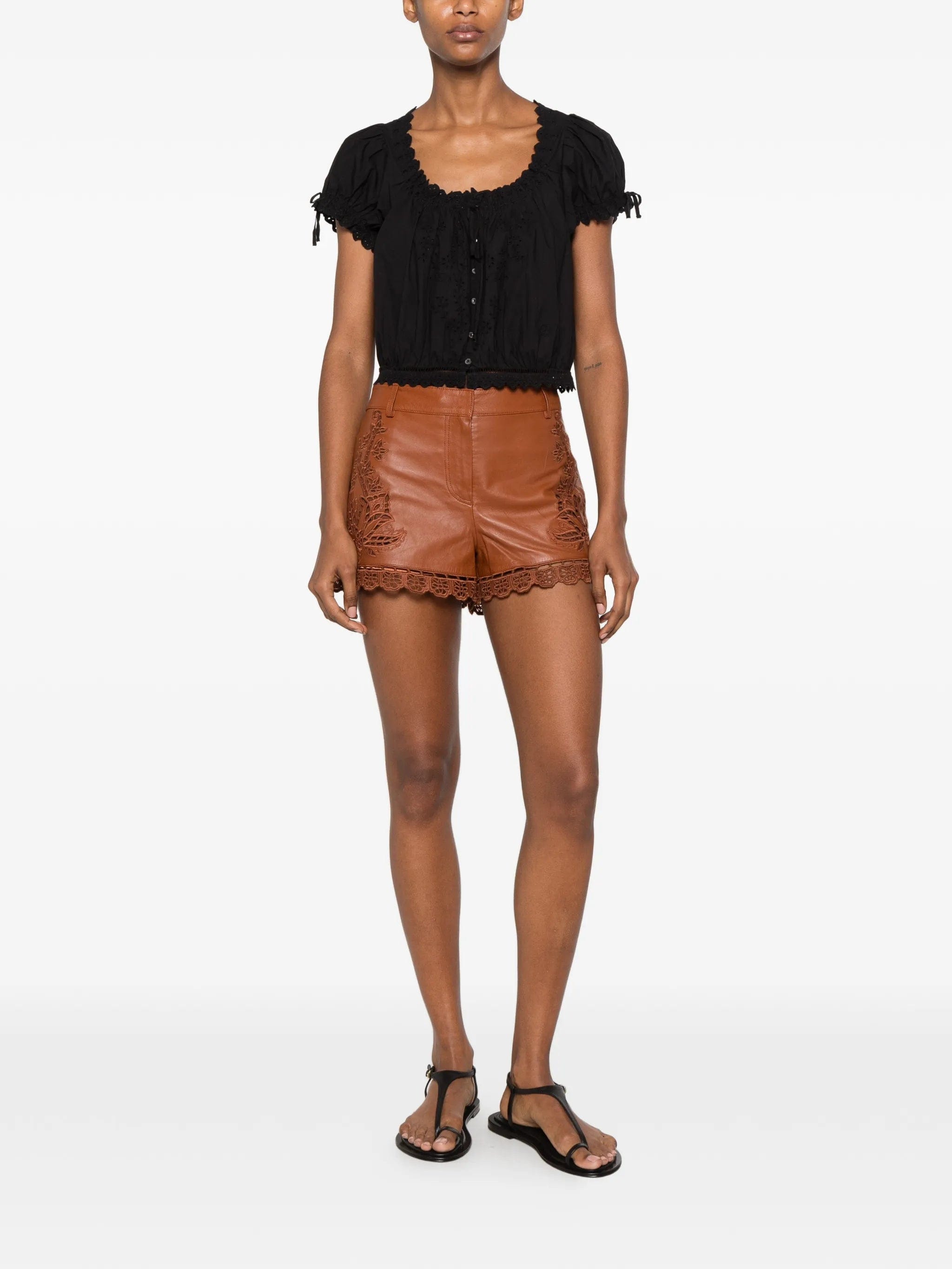 DÔEN Nera broderie - anglaise blouse