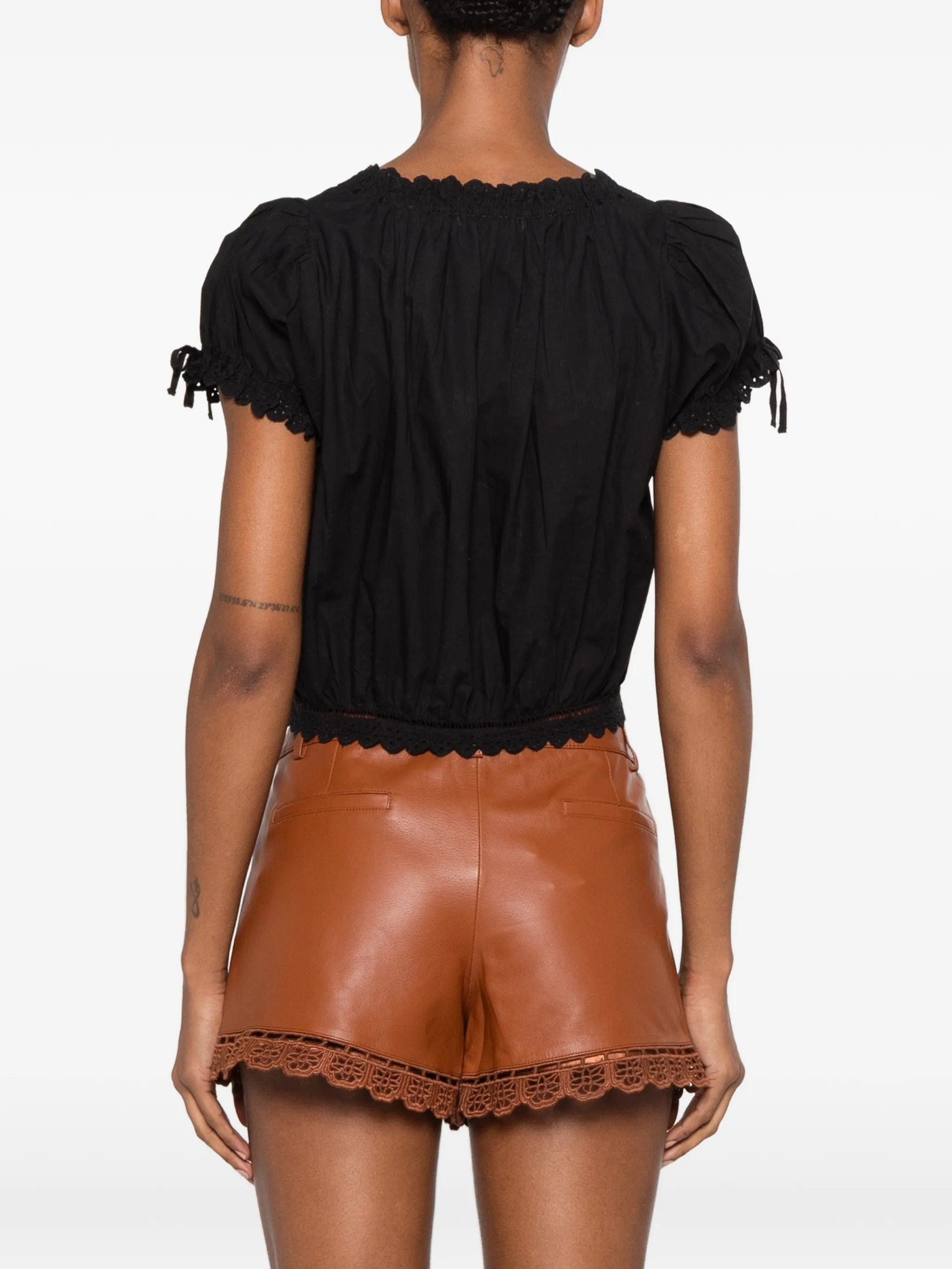 DÔEN Nera broderie - anglaise blouse