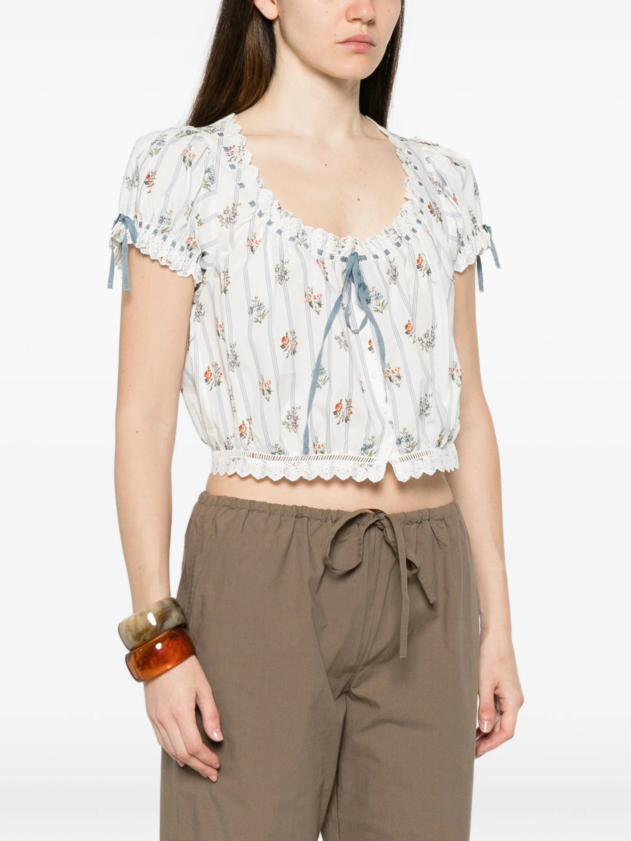 DÔEN Nera floral - print blouse