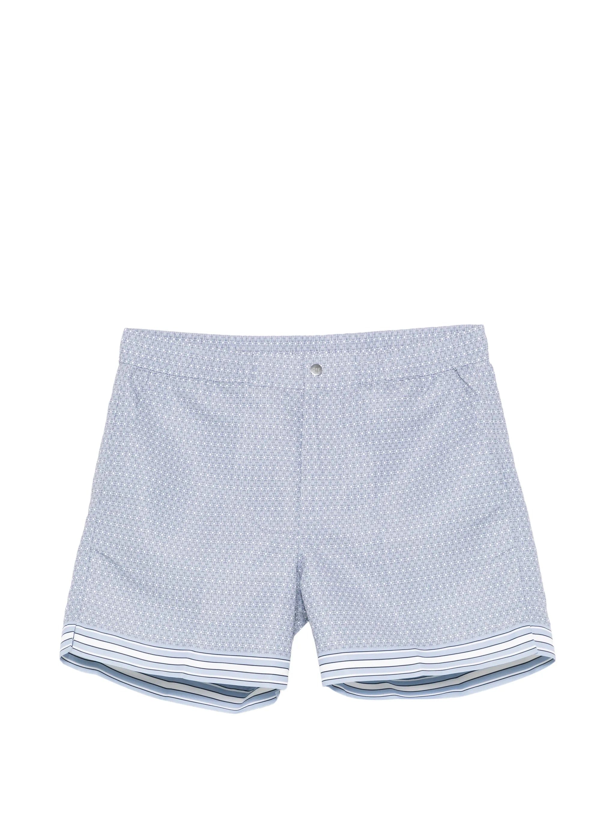 CHÉ Lucena geometric - print swim shorts