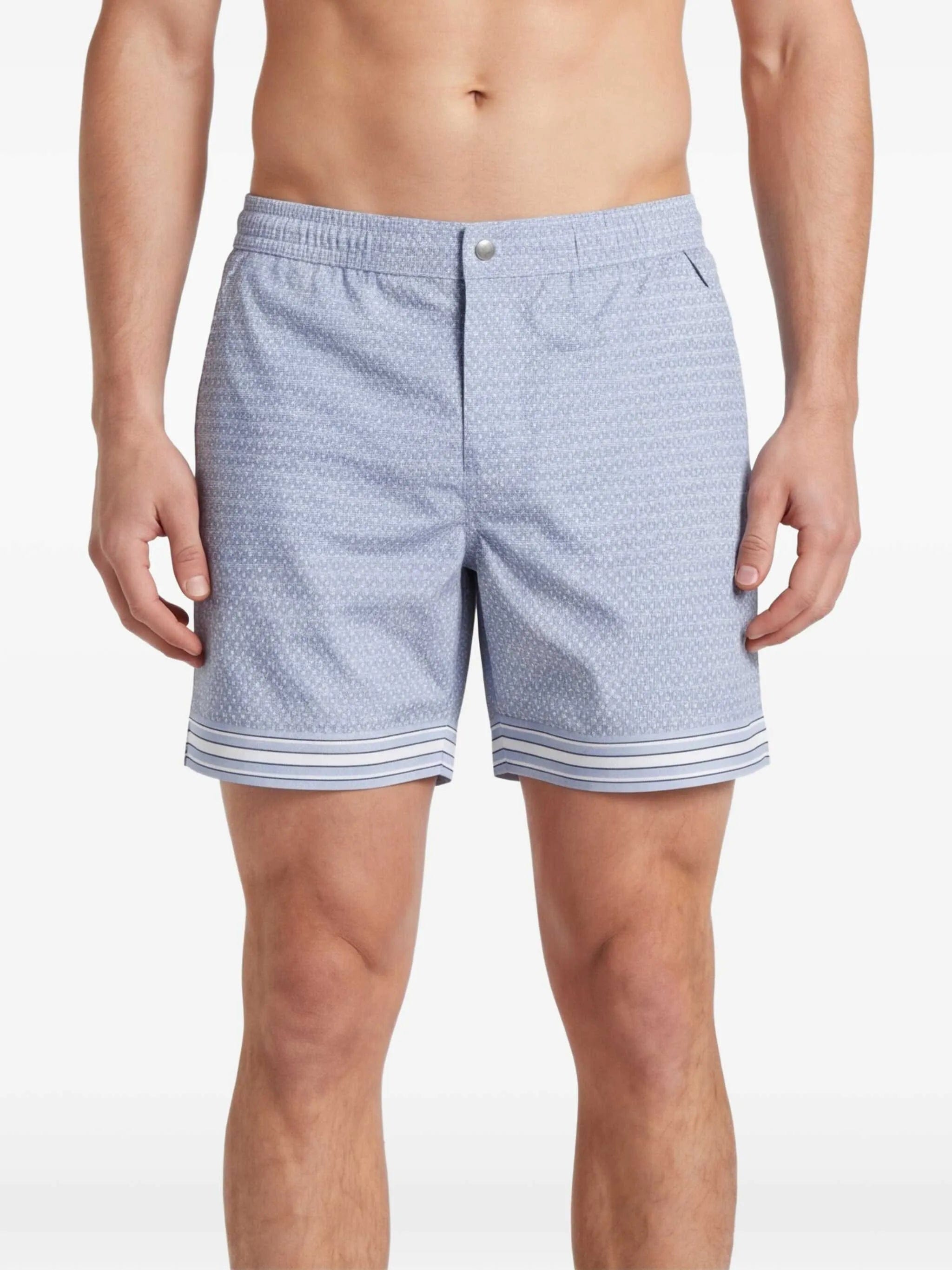 CHÉ Lucena geometric - print swim shorts
