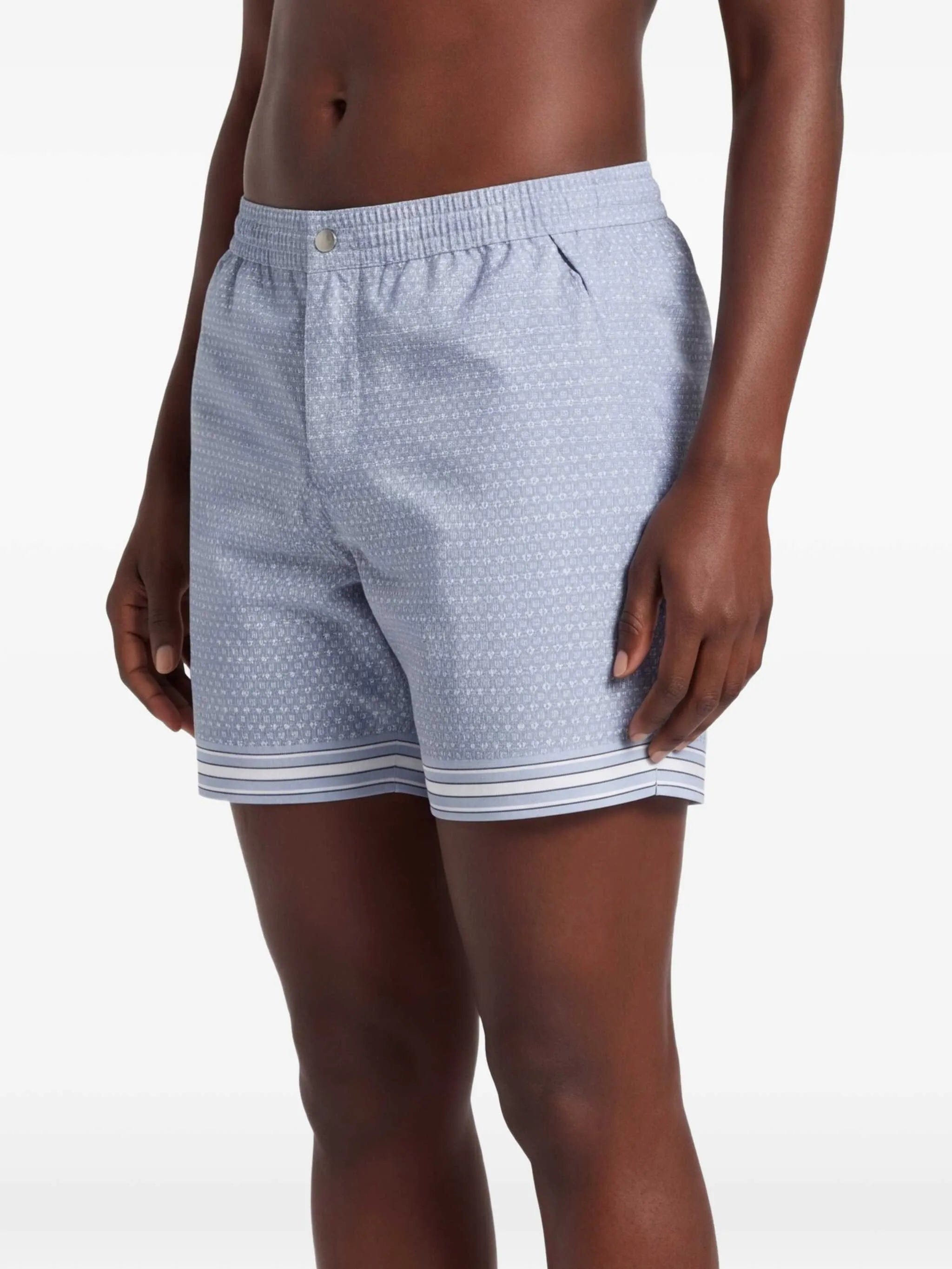 CHÉ Lucena geometric - print swim shorts