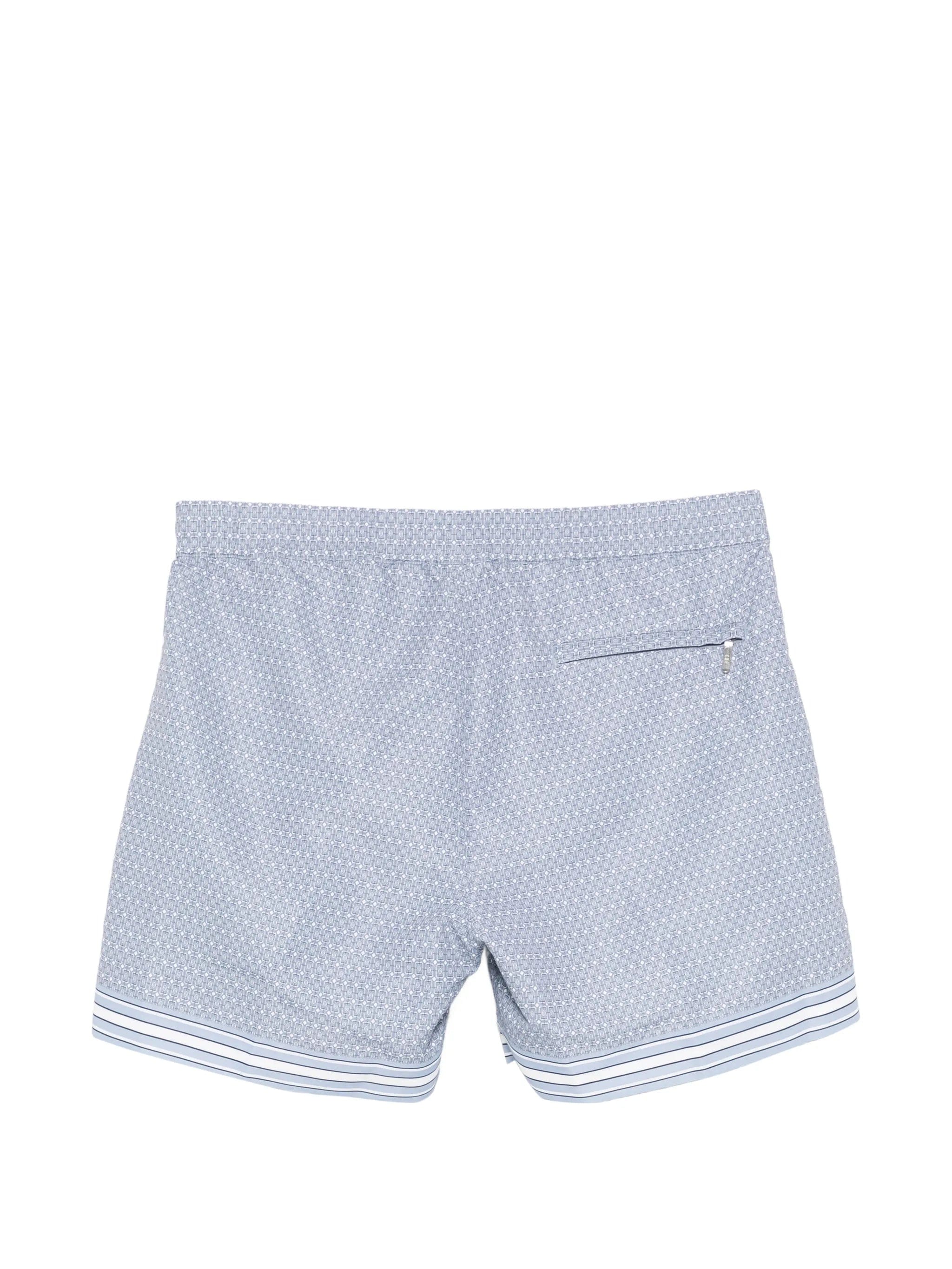 CHÉ Lucena geometric - print swim shorts