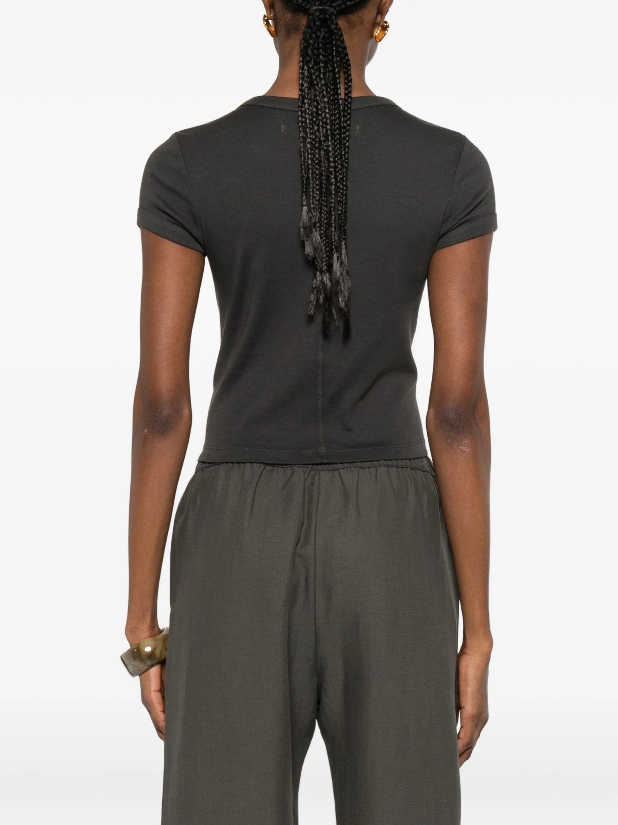 Enza Costa Supima Baby cropped cotton T - shirt