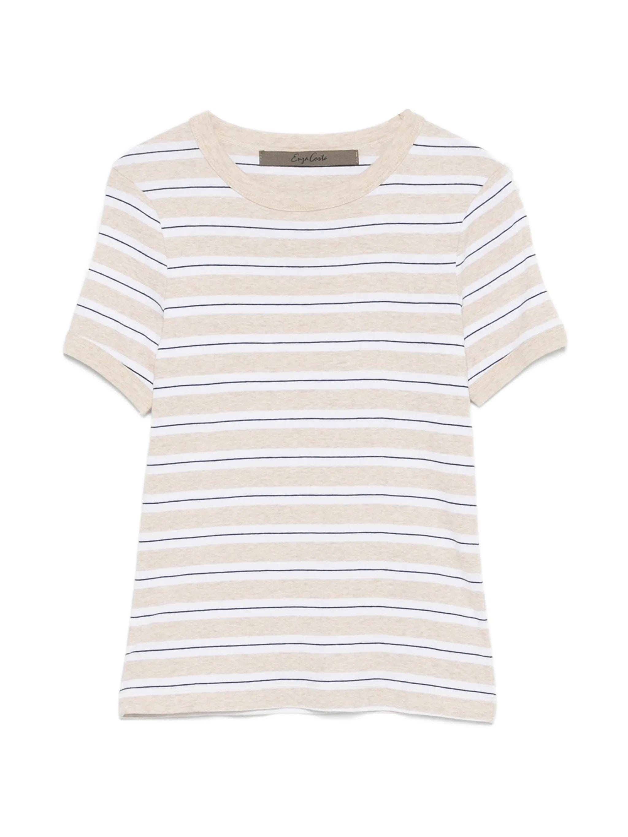 Enza Costa striped cotton T - shirt