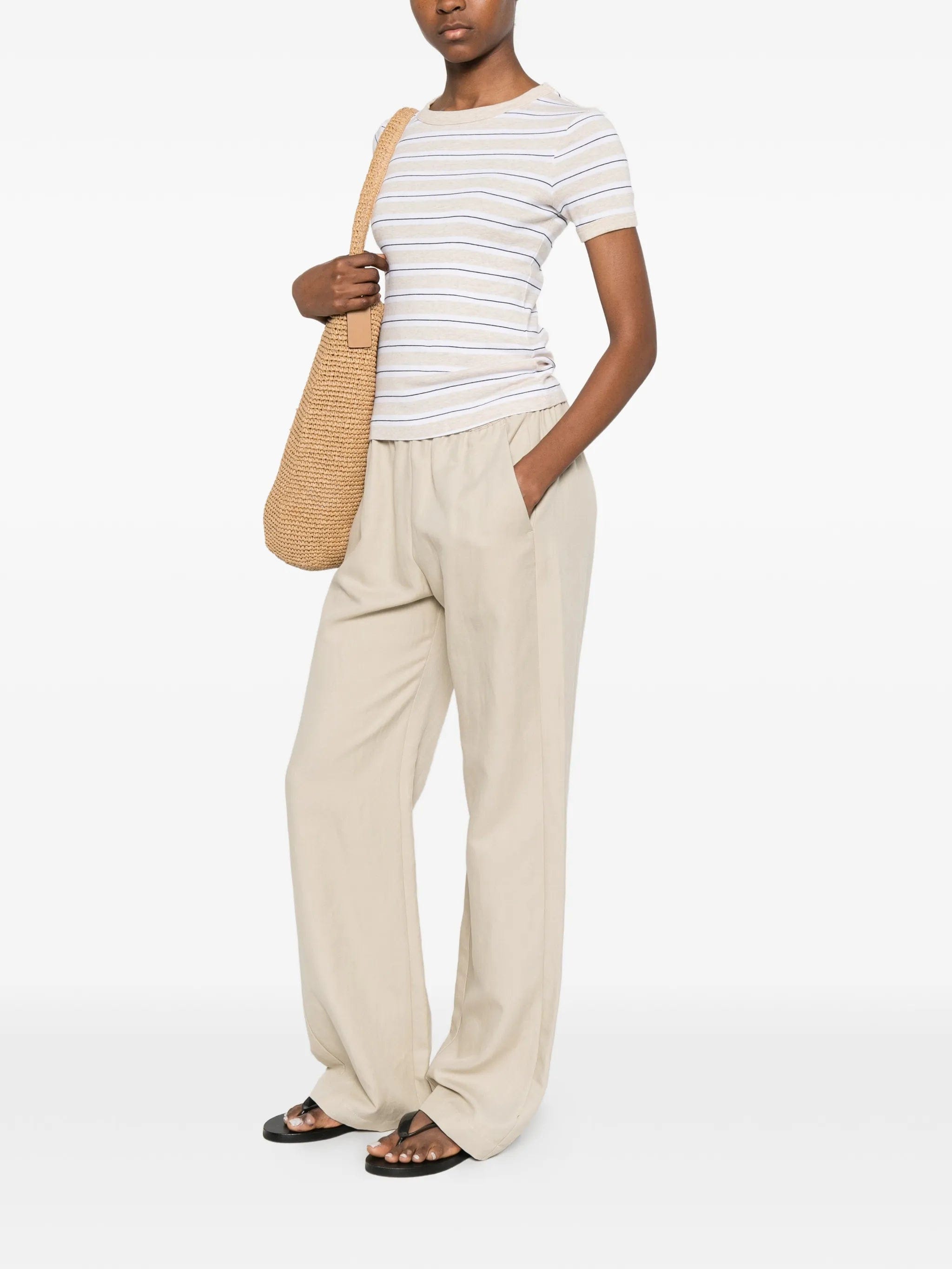 Enza Costa striped cotton T - shirt