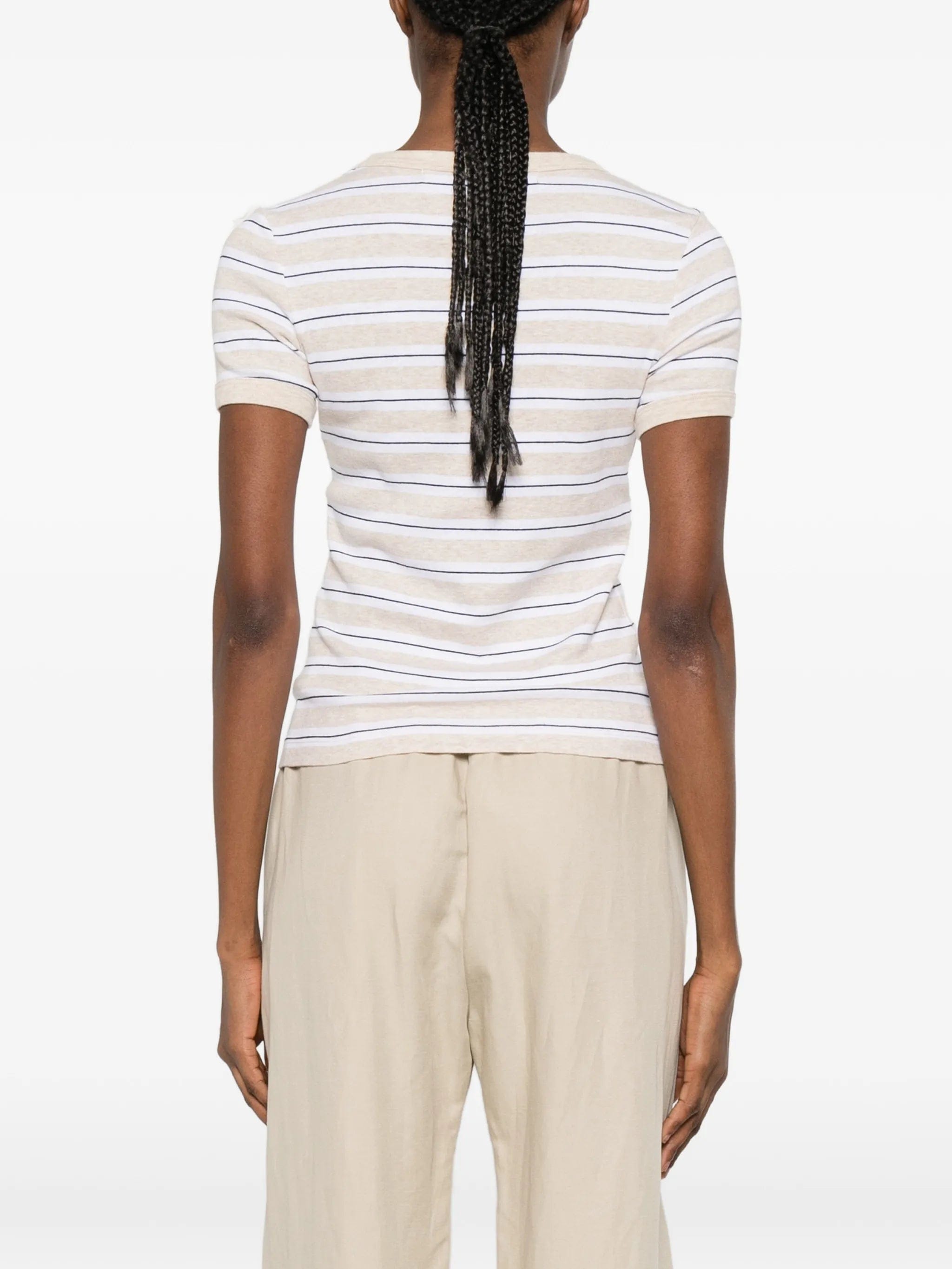 Enza Costa striped cotton T - shirt