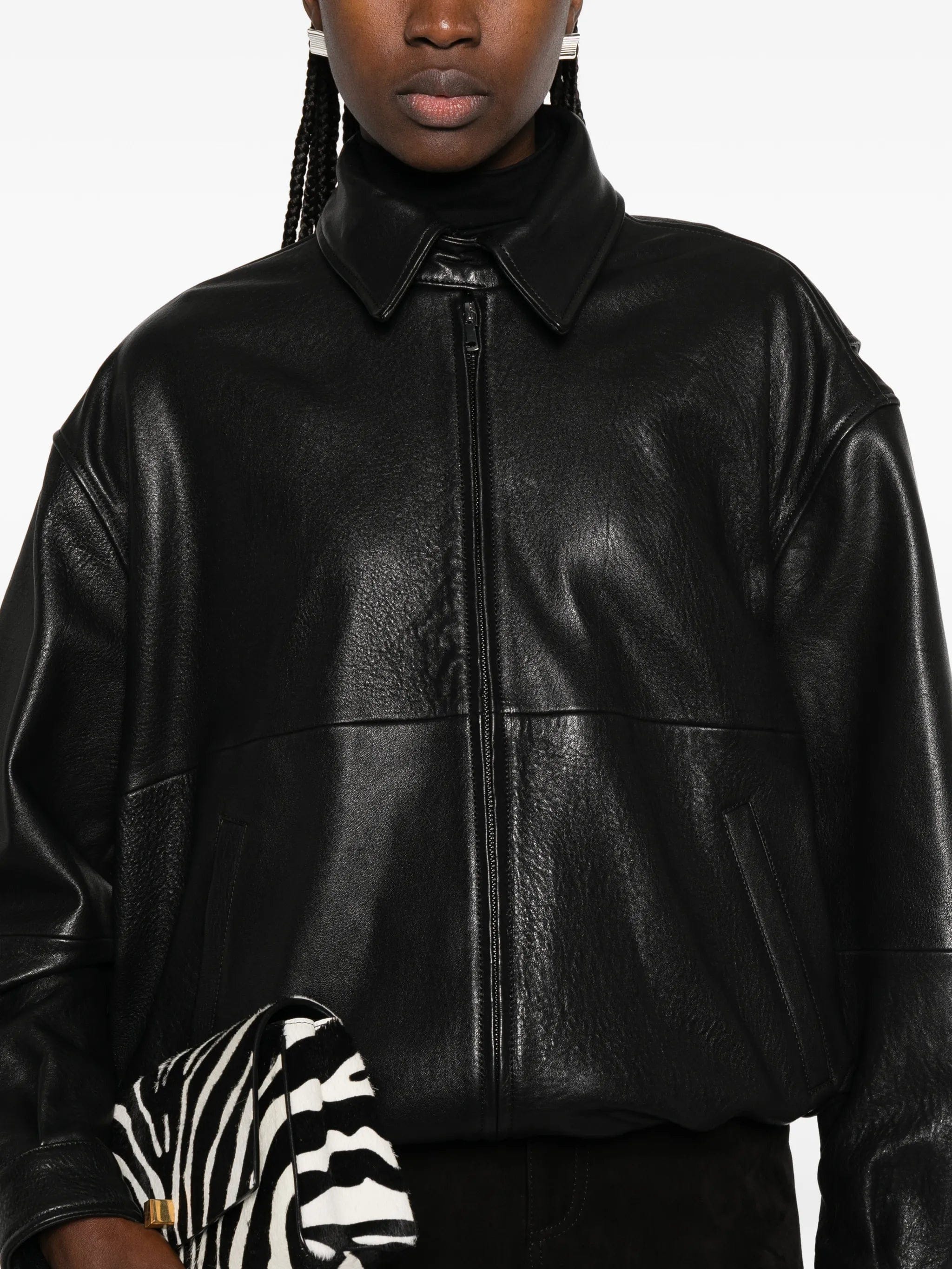 Nour Hammour Doran leather jacket