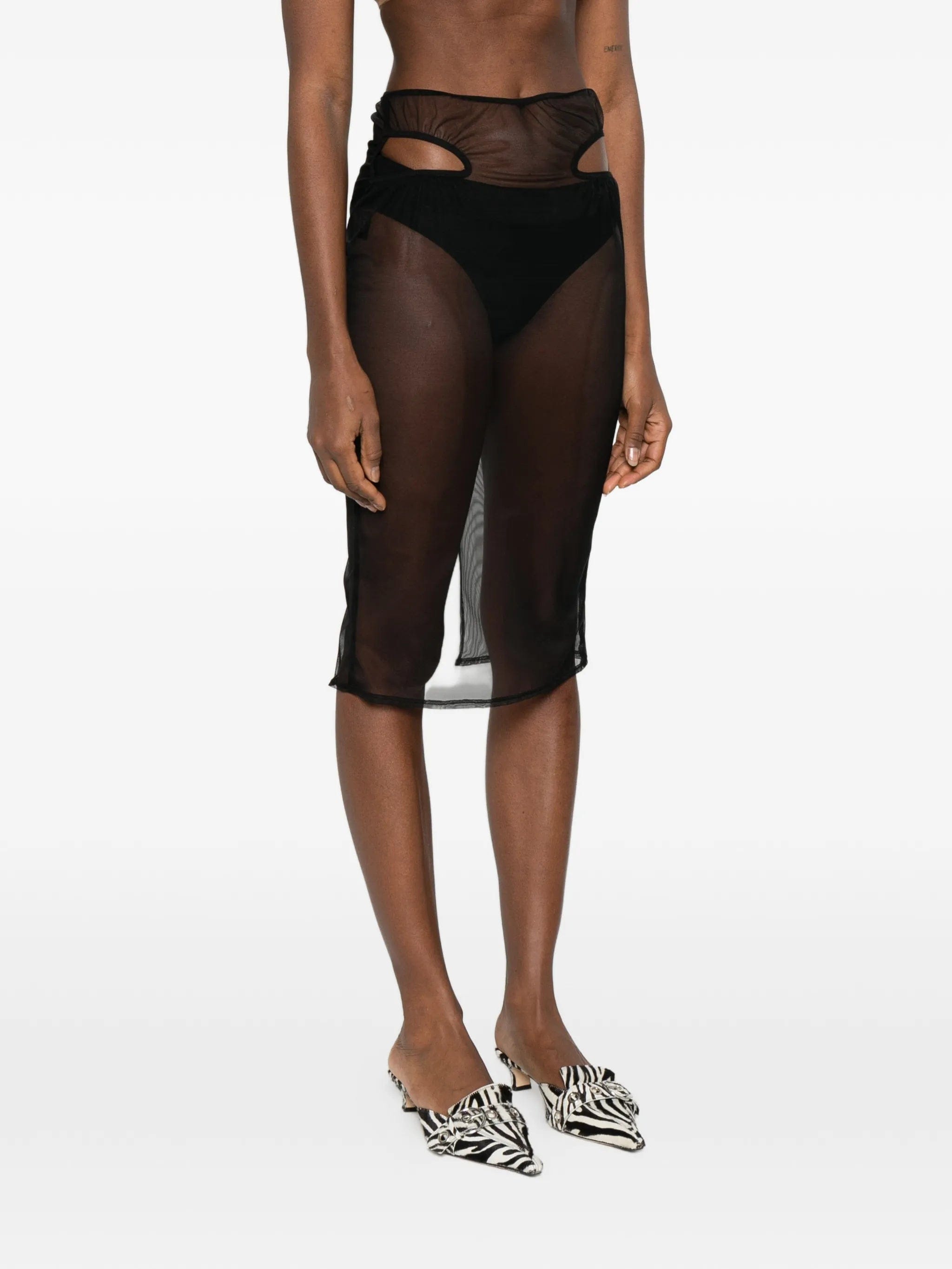 Cowboys of Habit cut - out midi skirt