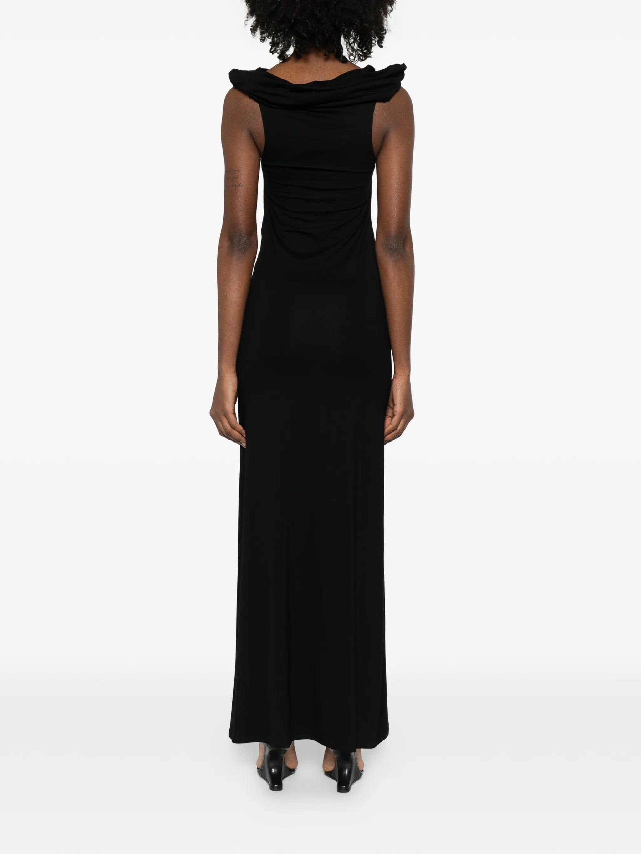 Cowboys of Habit off - shoulder cutout maxi dress