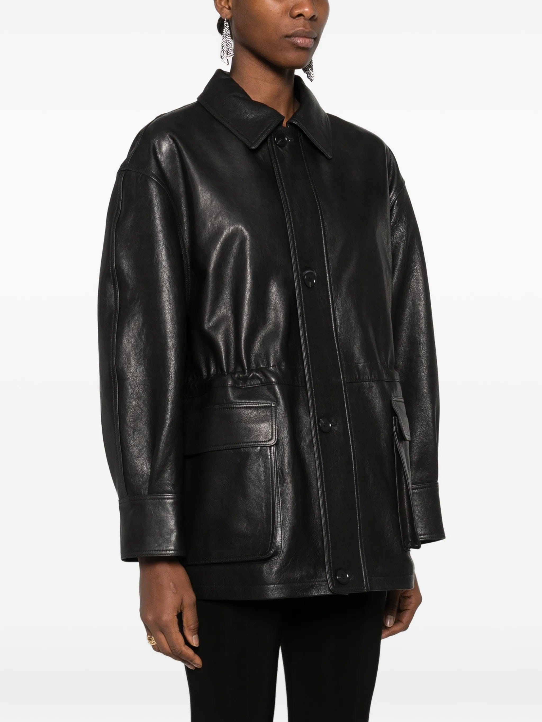 Arma Maeve flap - pockets leather jacket