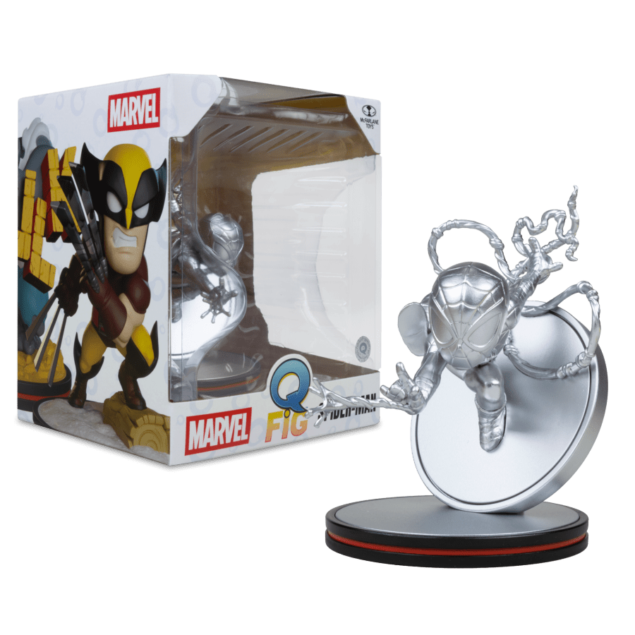 Mcfarlane Toys Marvel - Spider - Man Metallic Variant Q - Fig Vinyl Figure