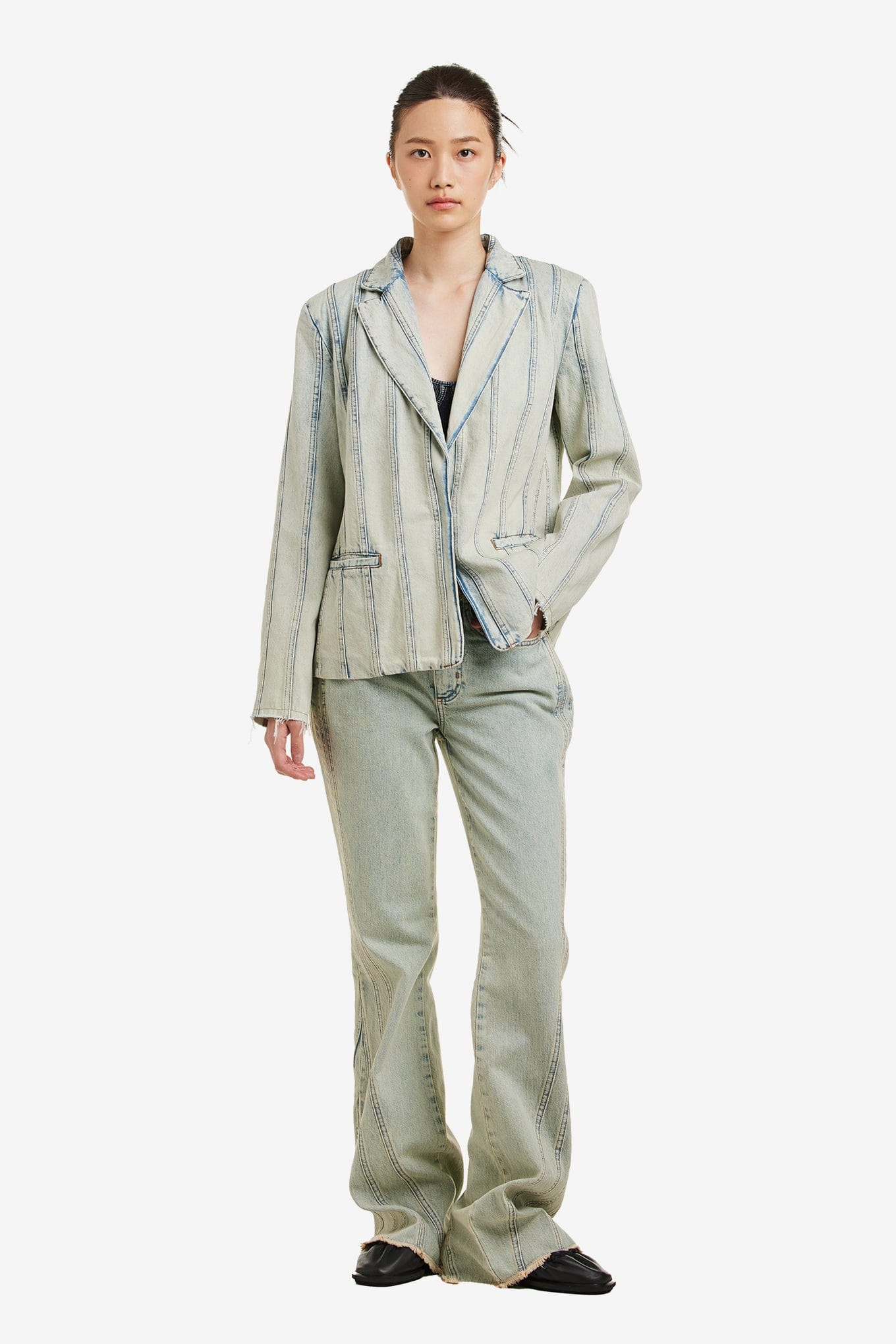 GUESS USA PANEL DENIM COAT