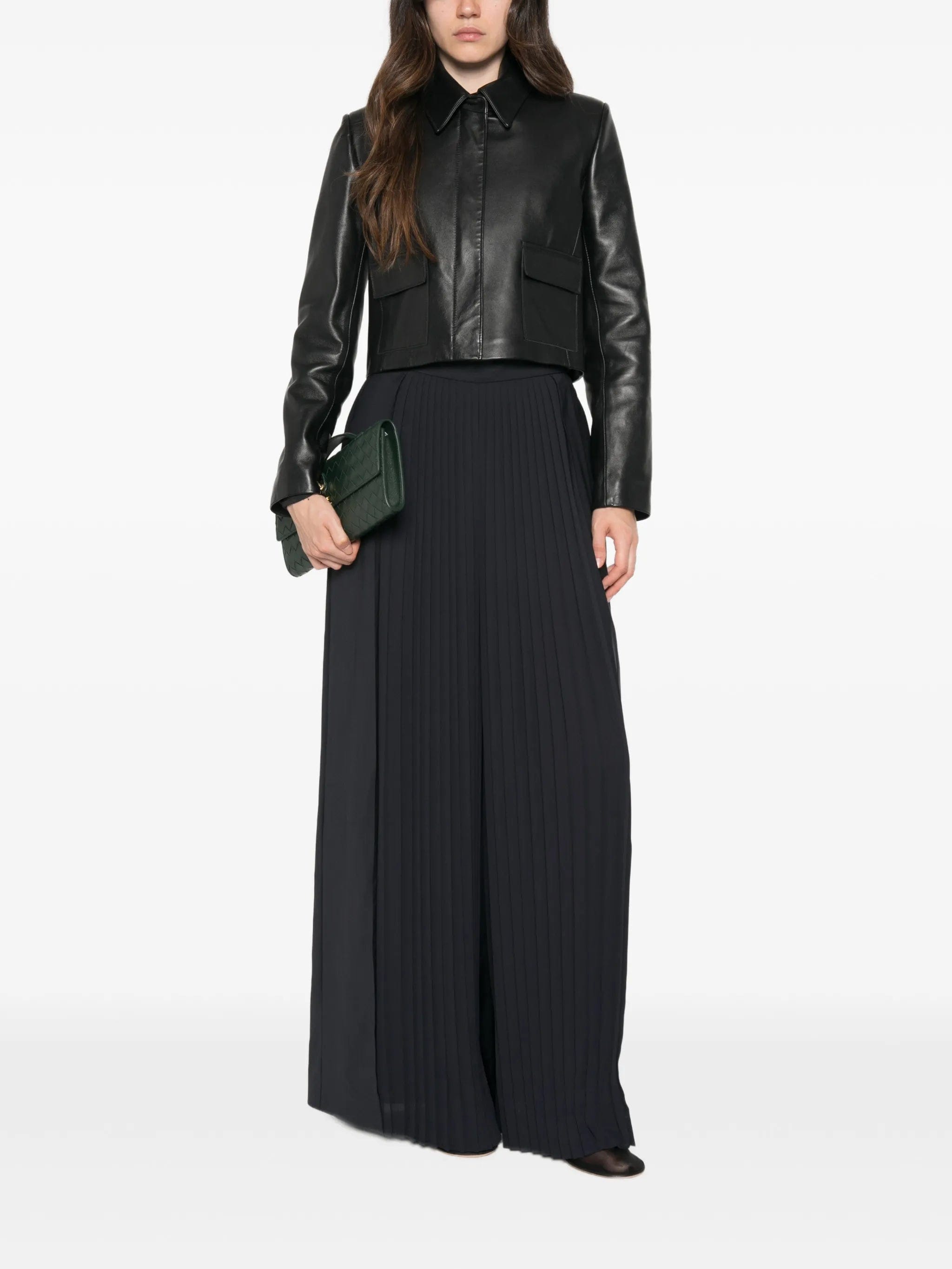 Max Mara Tiglio pleated palazzo pants