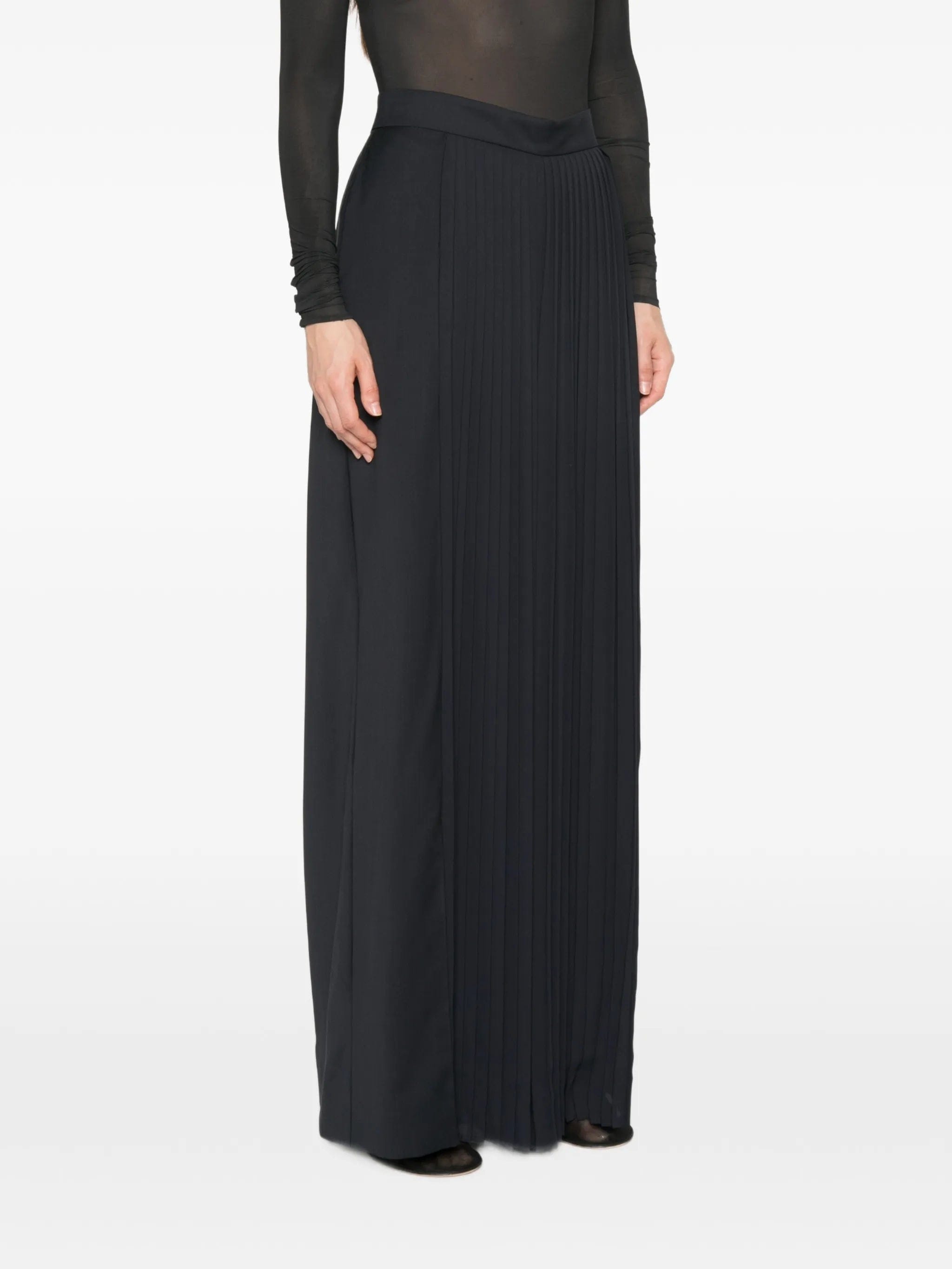 Max Mara Tiglio pleated palazzo pants