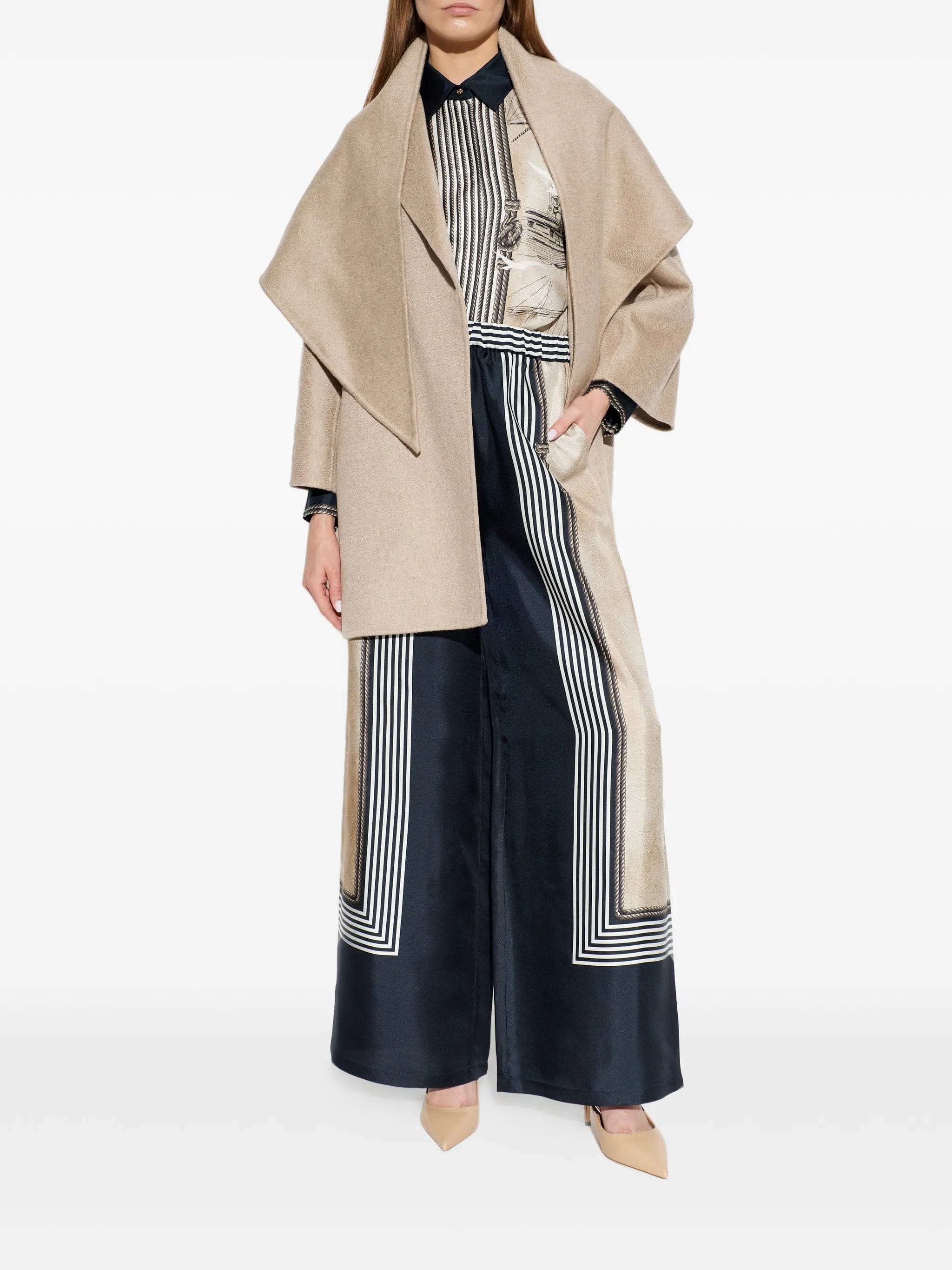 Max Mara nautical - print long - sleeve shirt