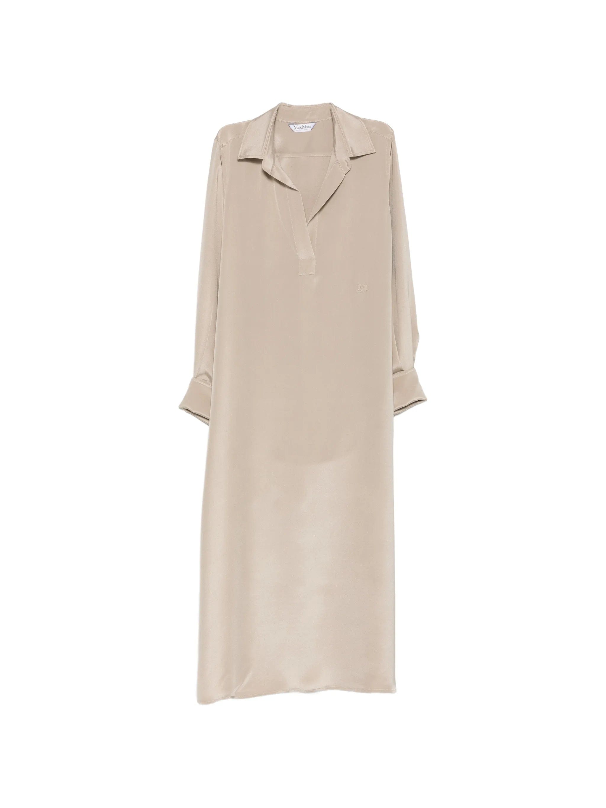 Max Mara Gambero long - sleeve midi dress