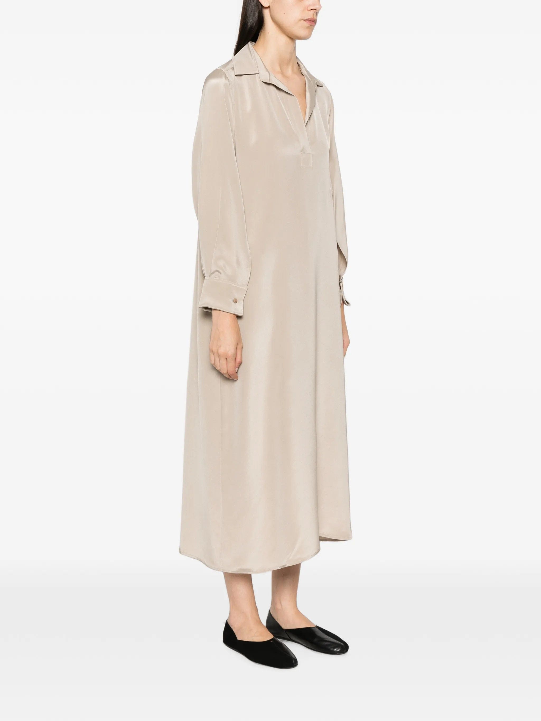 Max Mara Gambero long - sleeve midi dress