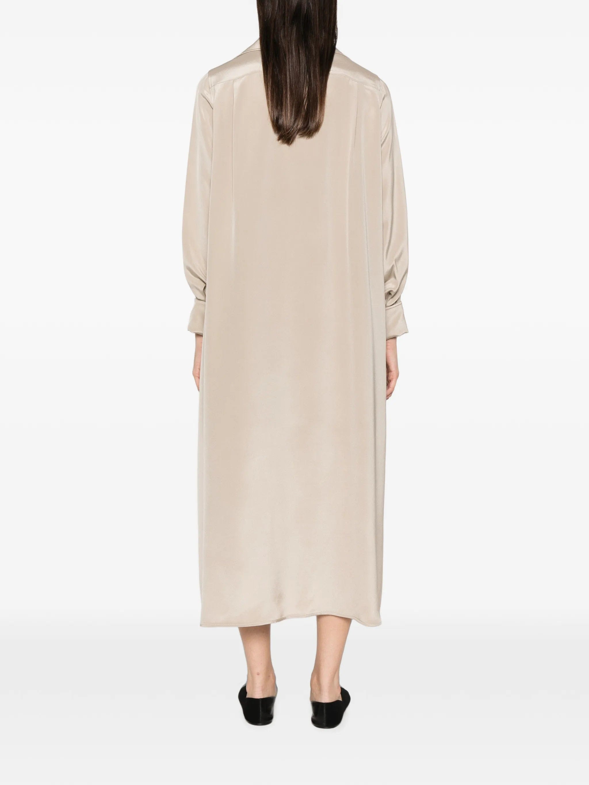 Max Mara Gambero long - sleeve midi dress