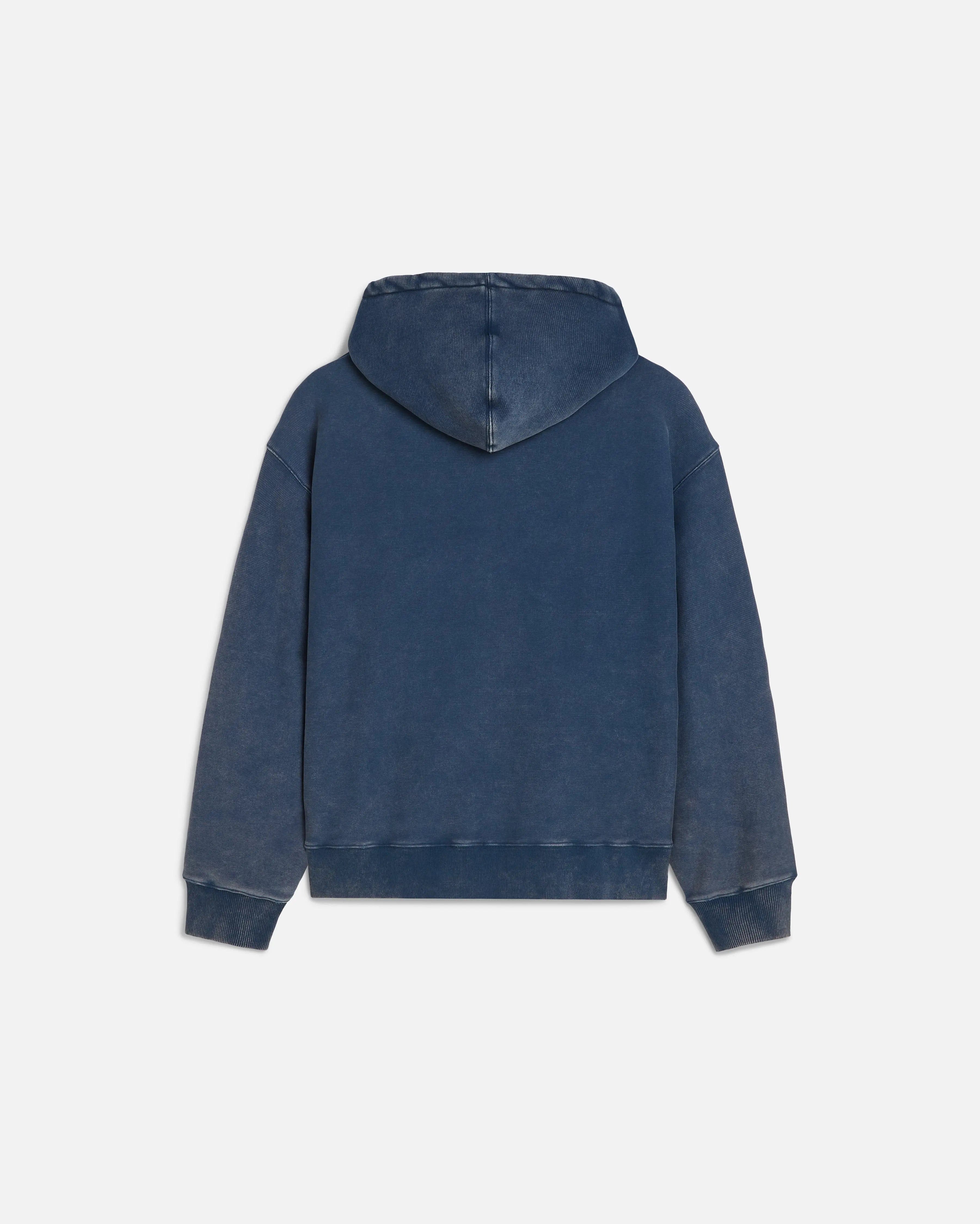 Classic Patta Classic Acid Washed Hooded Sweater (Estate Blue)