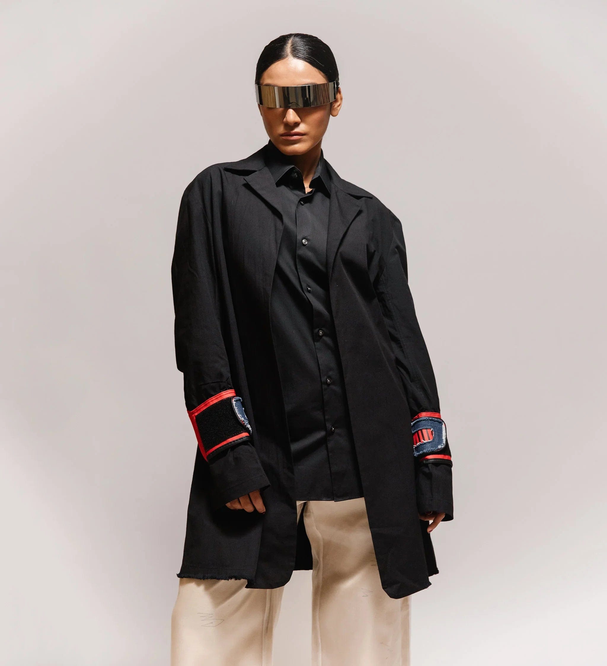 Cause & Effect Black Jack' Twill Boxing Gloves Sleeves Coat
