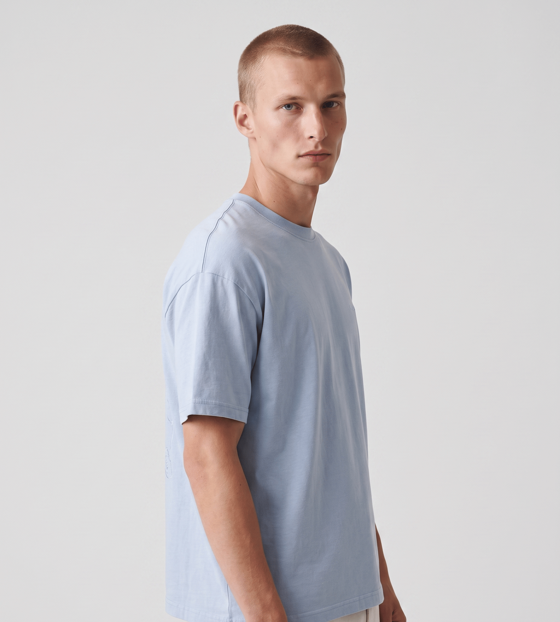 Blue Baskèts Florist T - Shirt Light Blue