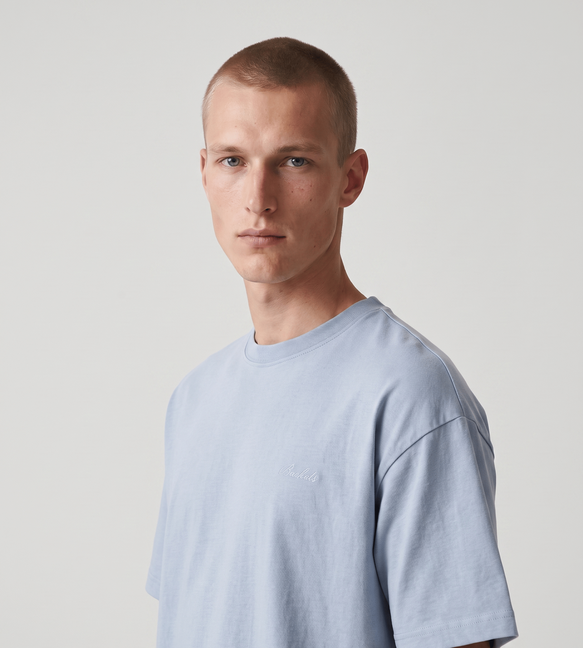 Blue Baskèts Florist T - Shirt Light Blue