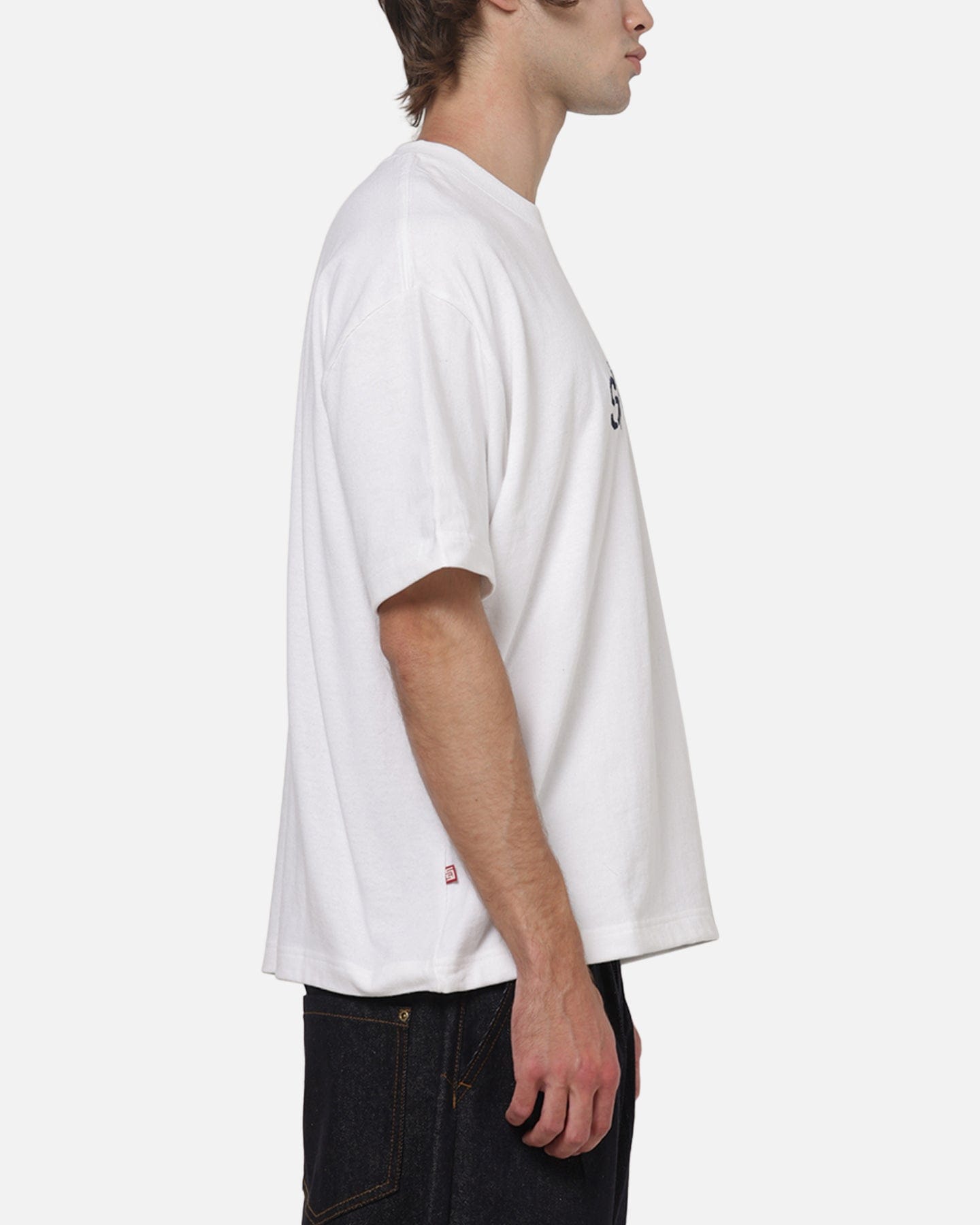 S Double Stencil Heavy Weight T - Shirt White