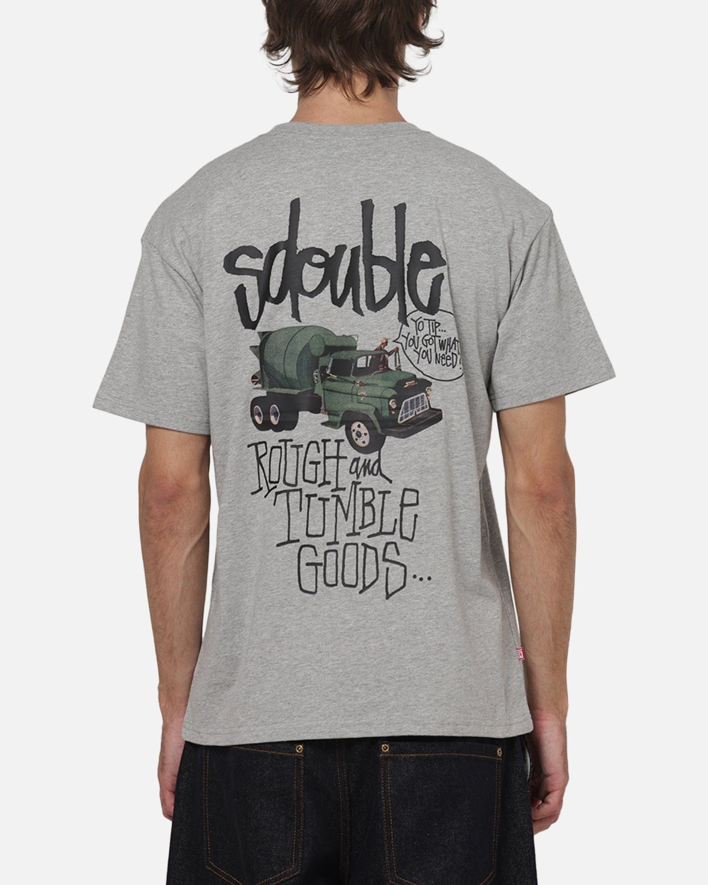 S Double Rough And Tumble T - Shirt Grey Heather
