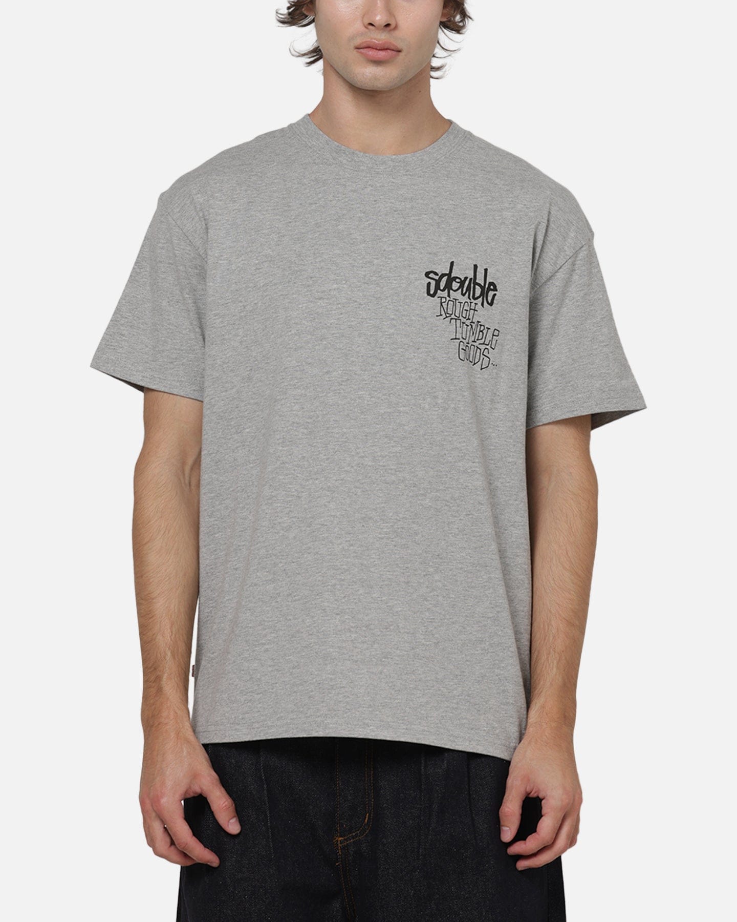 S Double Rough And Tumble T - Shirt Grey Heather