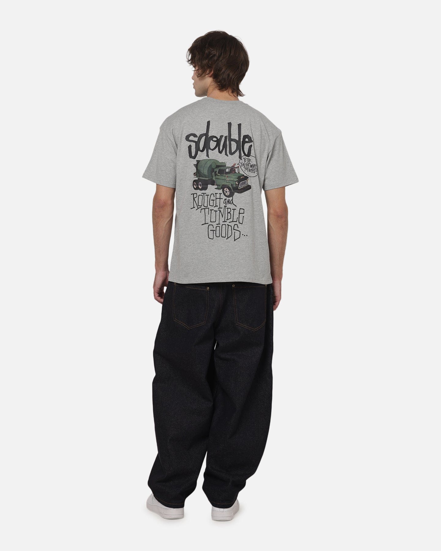 S Double Rough And Tumble T - Shirt Grey Heather