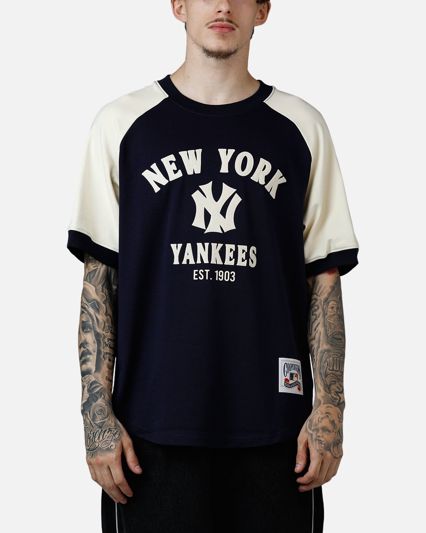 PRO Standard New York Yankees Double Knit Raglan T - Shirt Navy