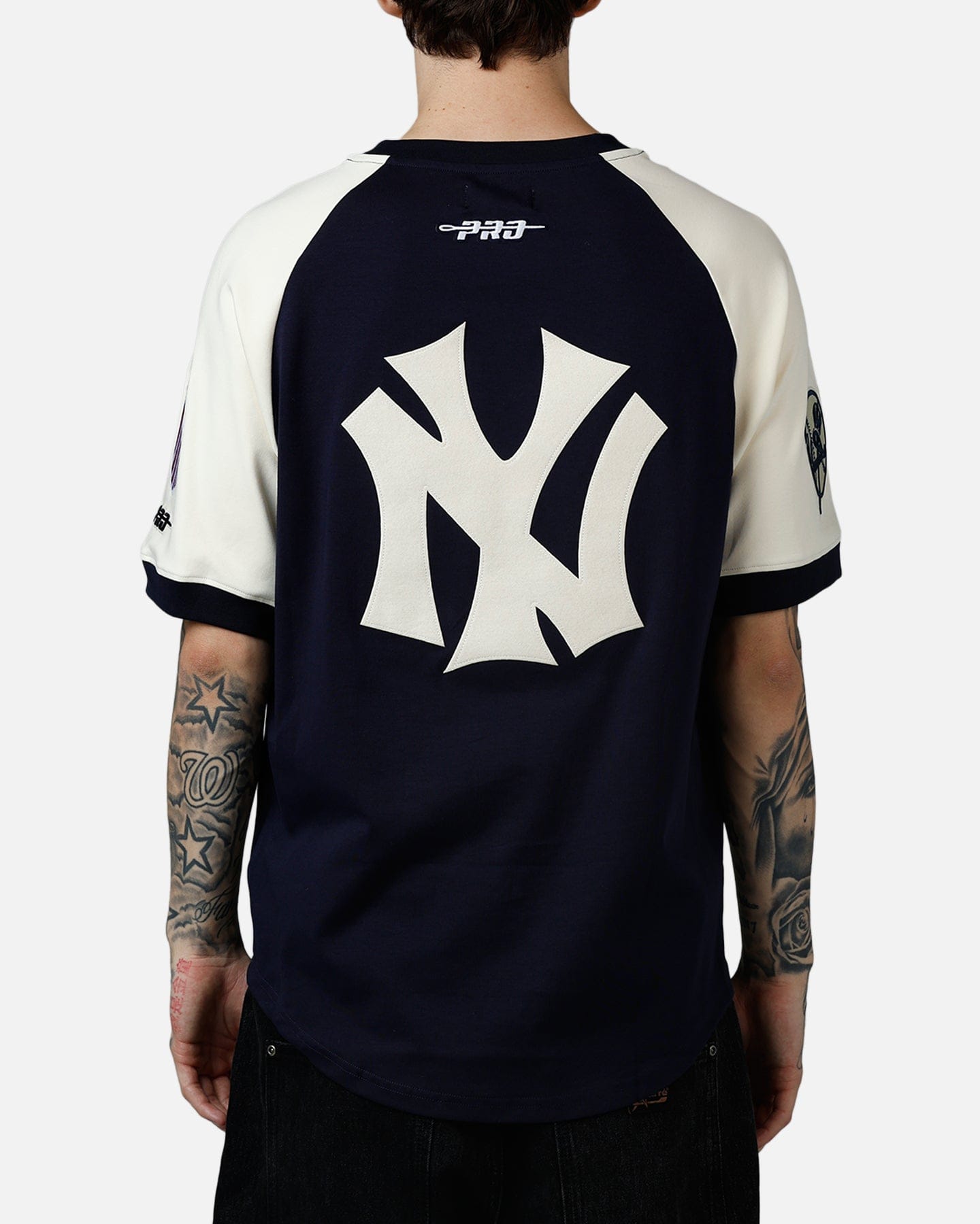PRO Standard New York Yankees Double Knit Raglan T - Shirt Navy
